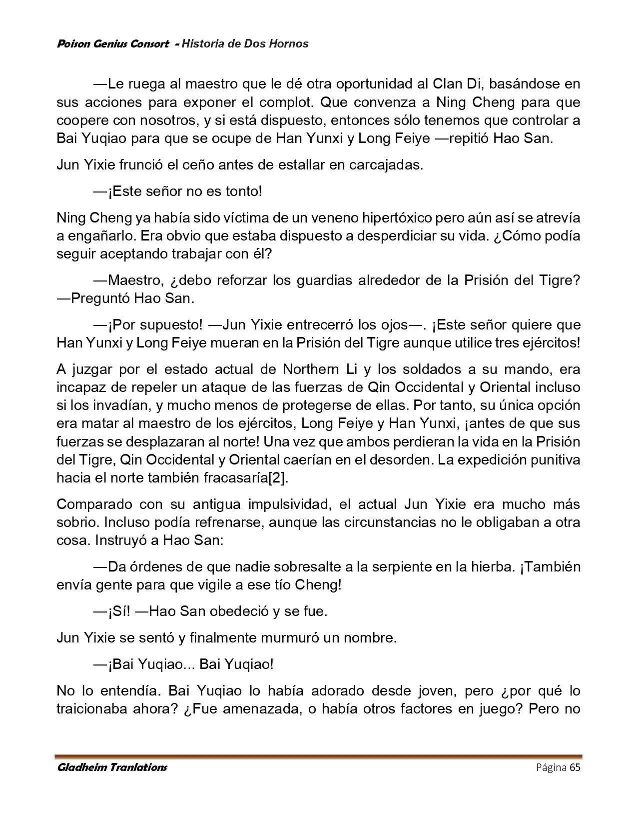 Poison Genious Consort (Novela) - Capítulo 417 - Página 65 - LectorTMOo