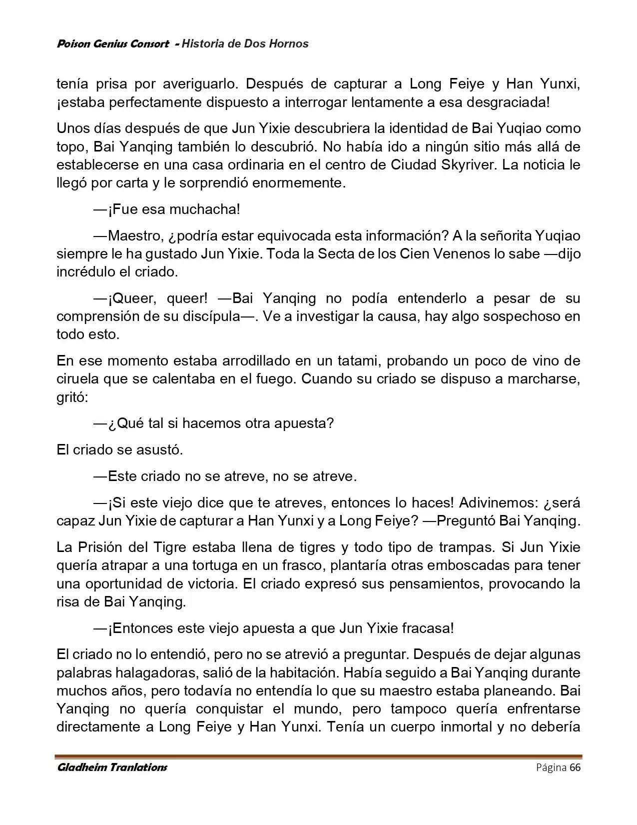 Poison Genious Consort (Novela) - Capítulo 417 - Página 66 - LectorTMOo