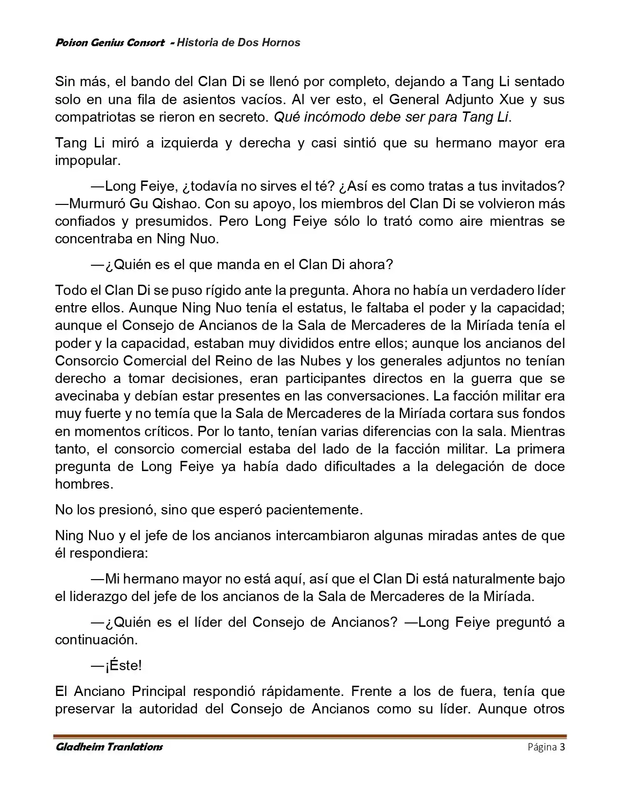 Poison Genious Consort (Novela) - Capítulo 418 - Página 3 - LectorTMOo
