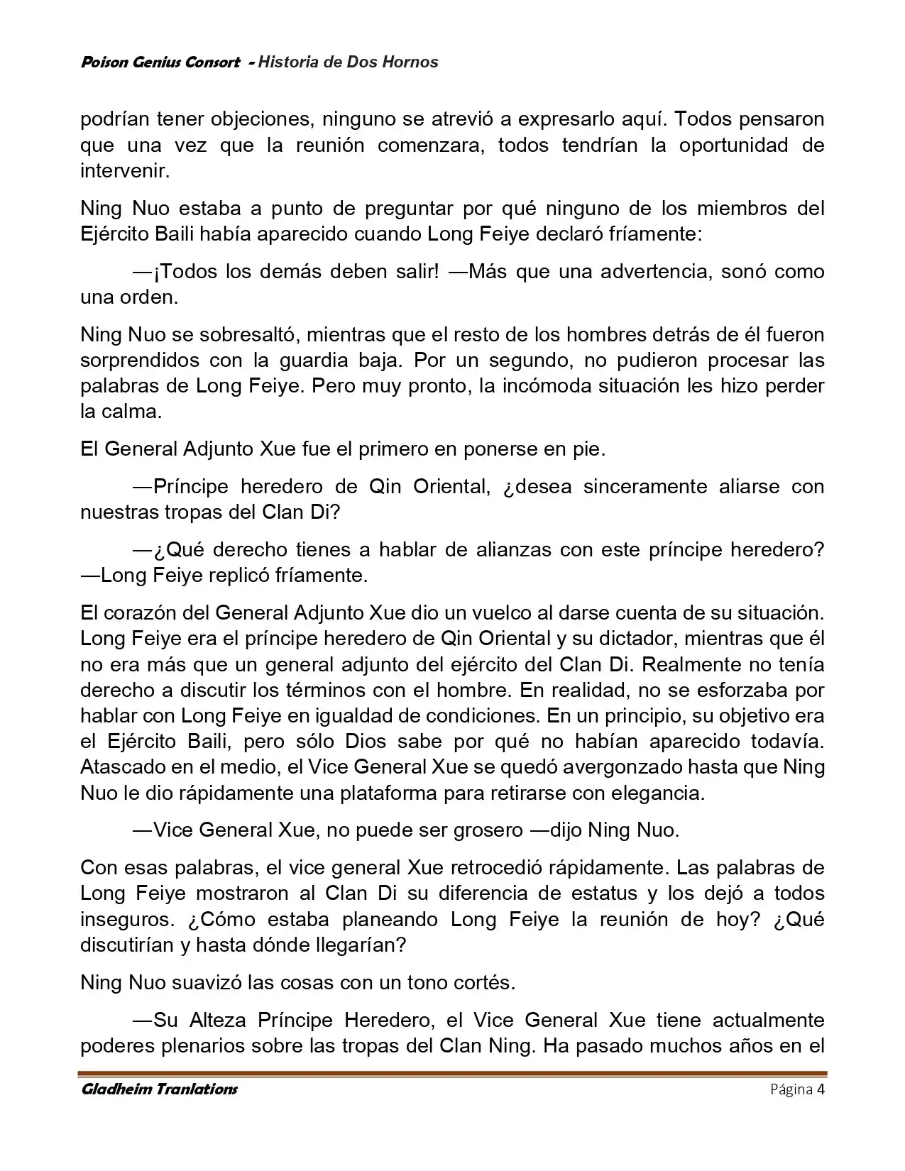 Poison Genious Consort (Novela) - Capítulo 418 - Página 4 - LectorTMOo