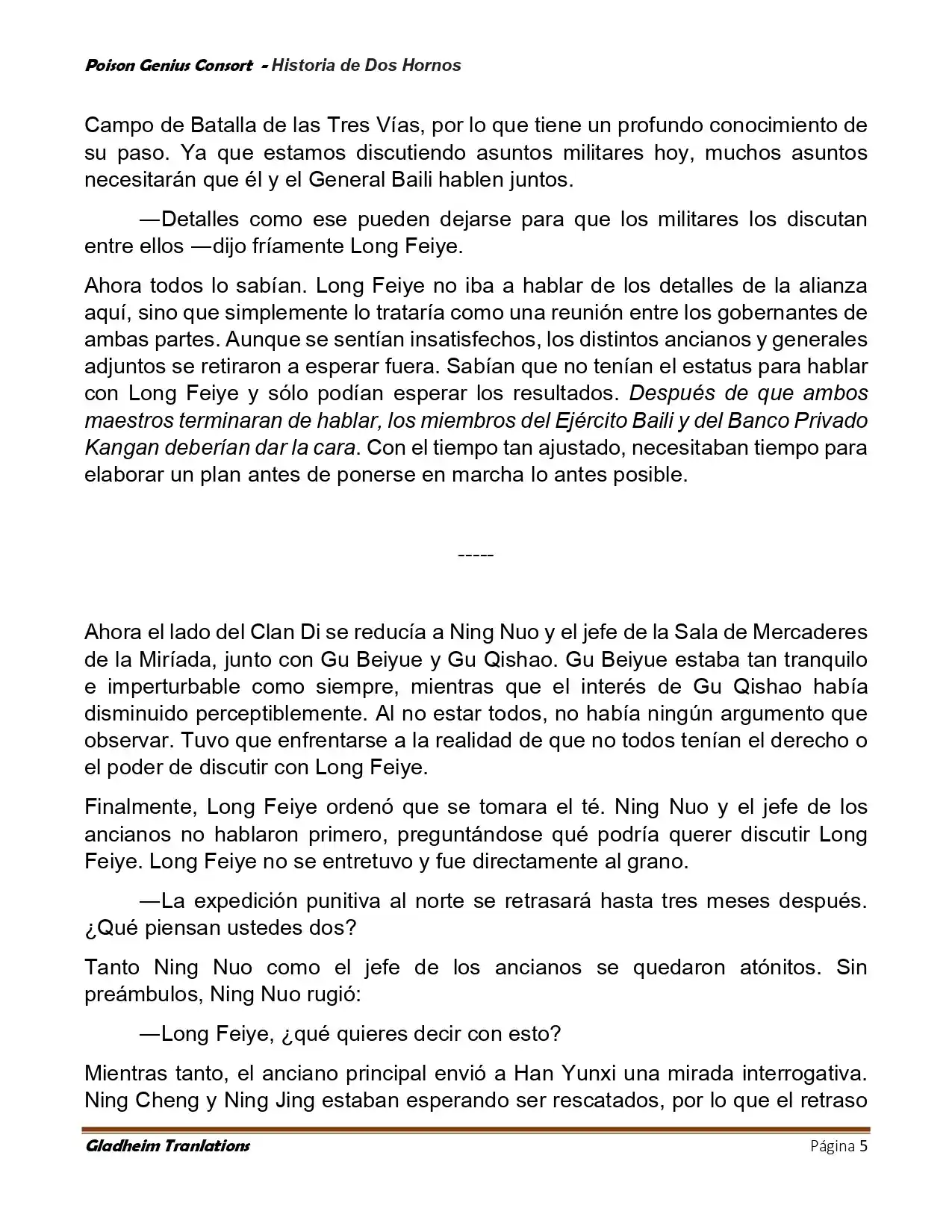 Poison Genious Consort (Novela) - Capítulo 418 - Página 5 - LectorTMOo