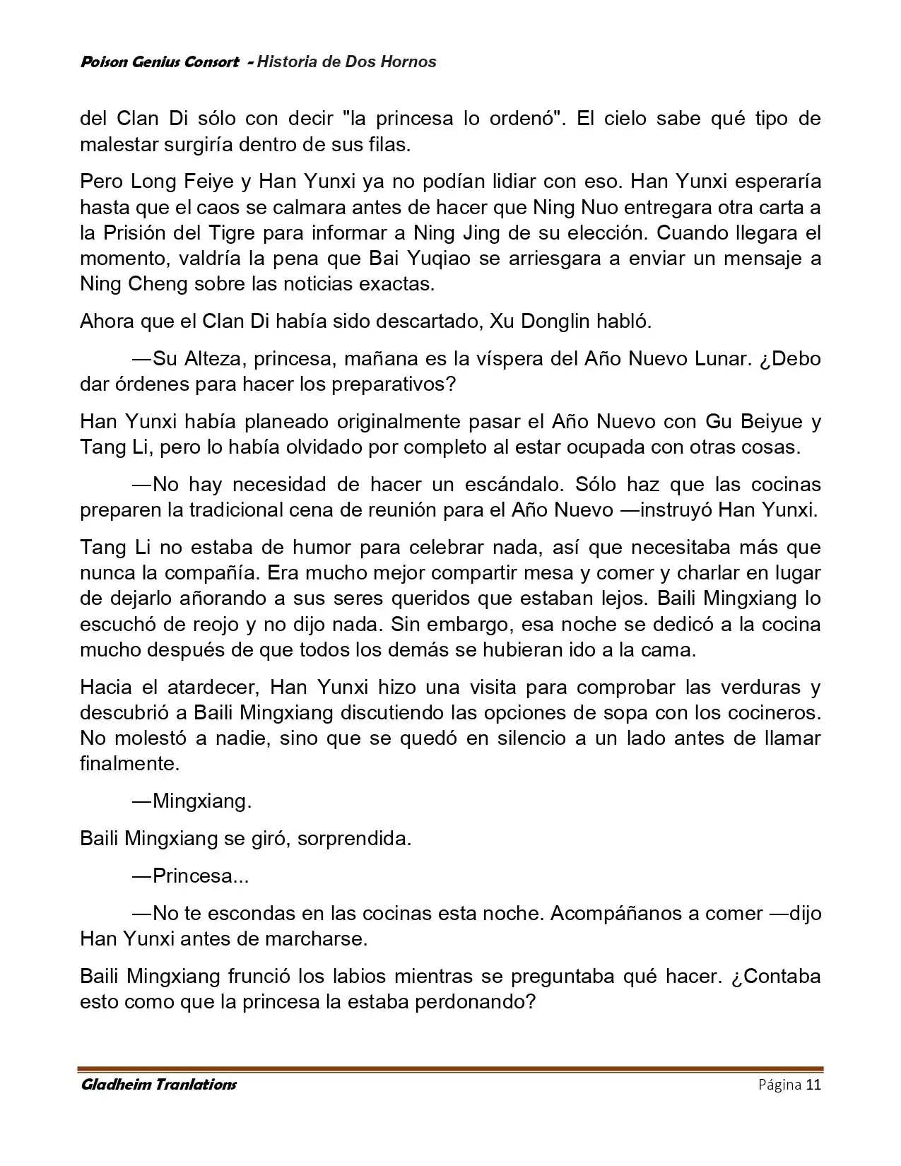 Poison Genious Consort (Novela) - Capítulo 418 - Página 11 - LectorTMOo