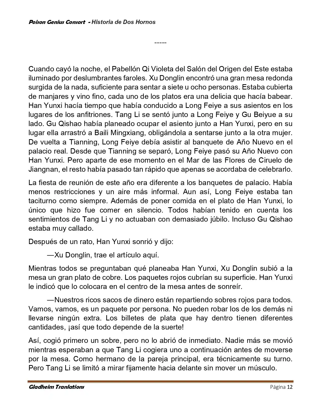 Poison Genious Consort (Novela) - Capítulo 418 - Página 12 - LectorTMOo