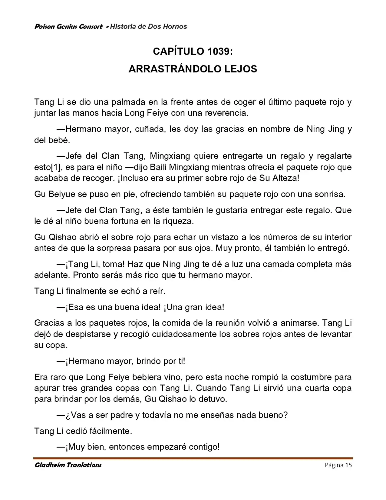 Poison Genious Consort (Novela) - Capítulo 418 - Página 15 - LectorTMOo
