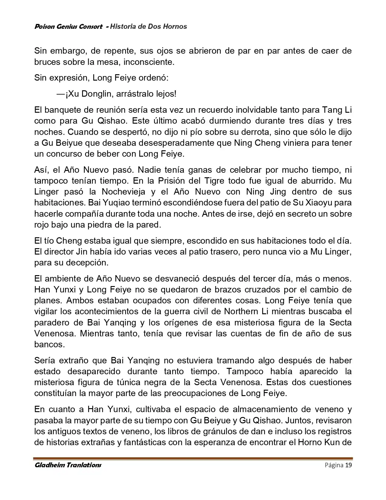 Poison Genious Consort (Novela) - Capítulo 418 - Página 19 - LectorTMOo