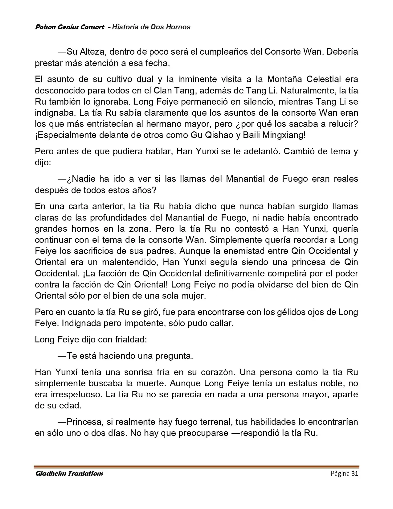 Poison Genious Consort (Novela) - Capítulo 418 - Página 31 - LectorTMOo