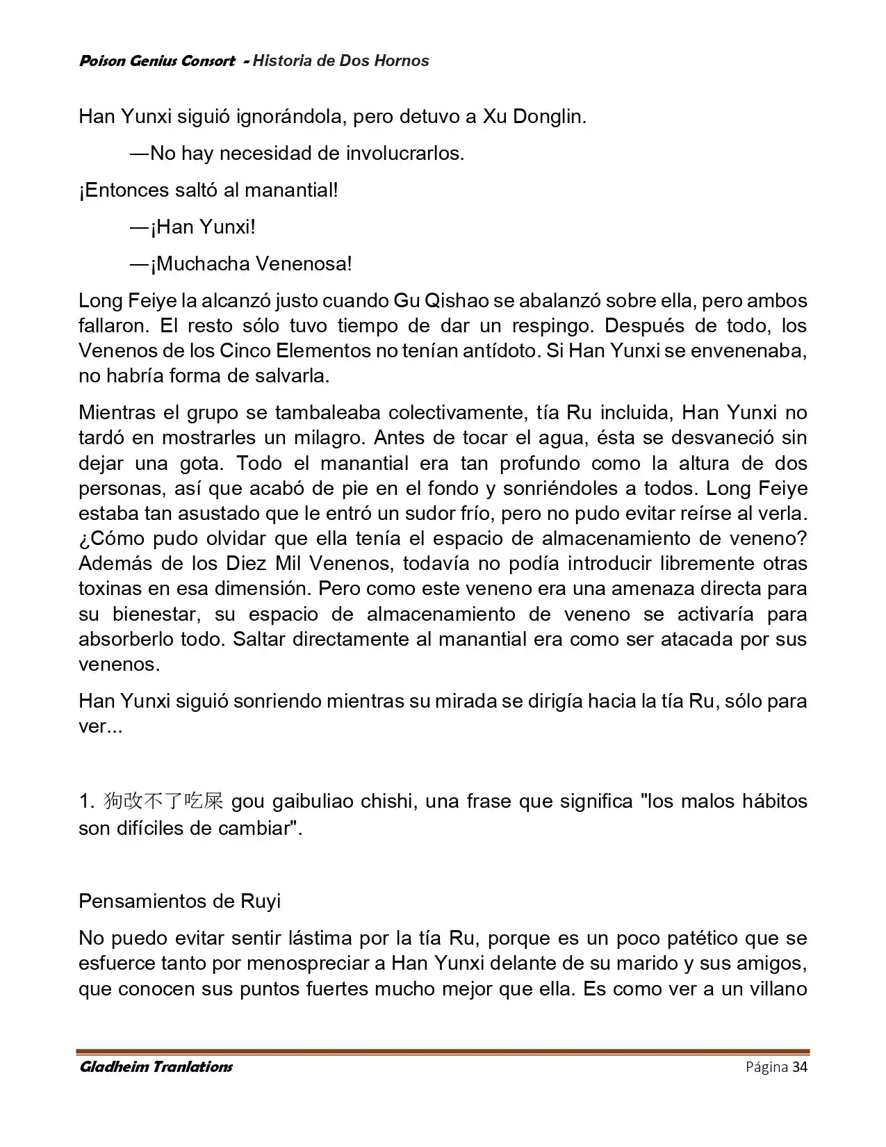 Poison Genious Consort (Novela) - Capítulo 418 - Página 34 - LectorTMOo