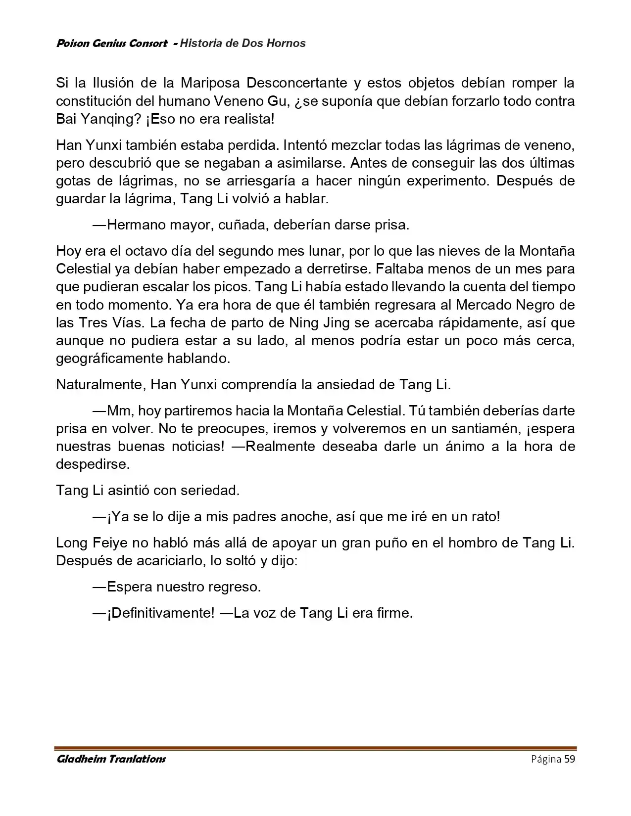 Poison Genious Consort (Novela) - Capítulo 418 - Página 59 - LectorTMOo