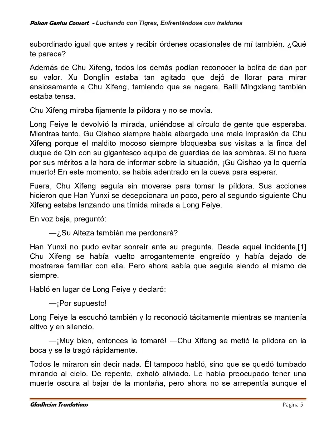 Poison Genious Consort (Novela) - Capítulo 419.50 - Página 5 - LectorTMOo