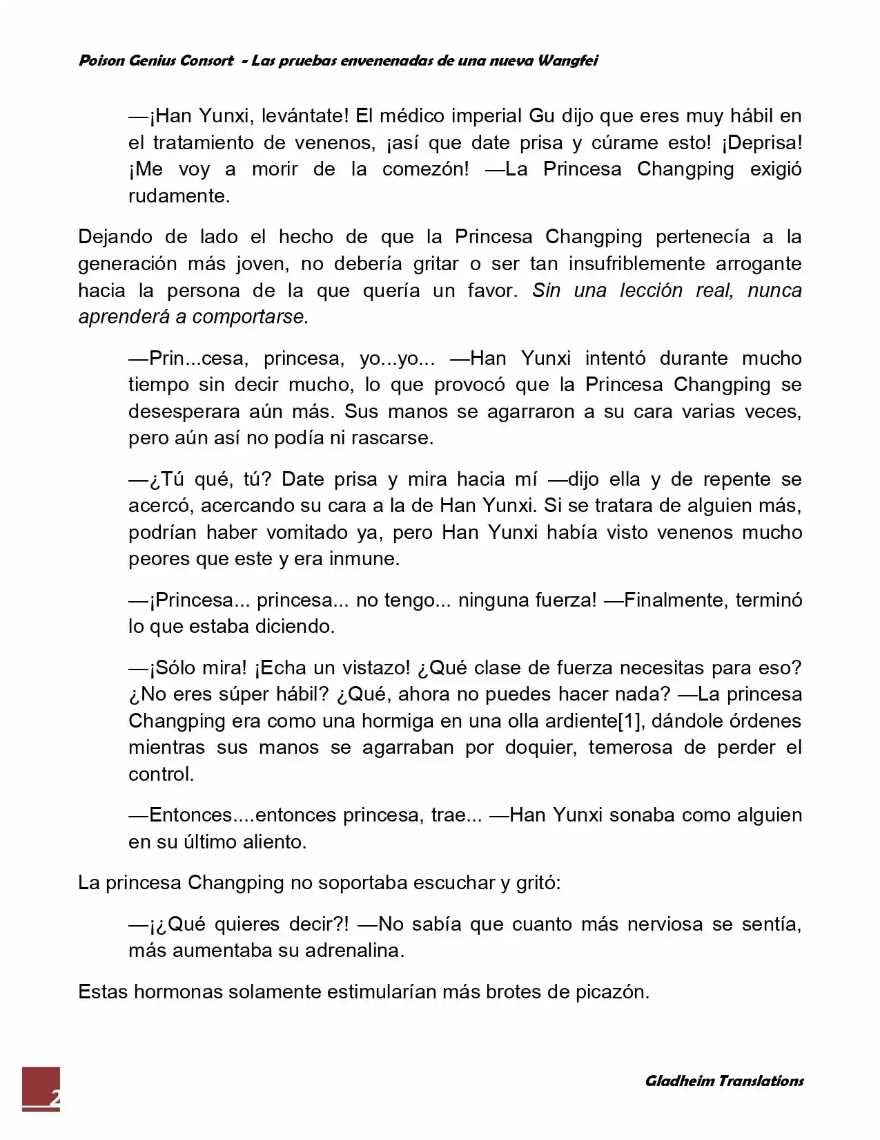 Poison Genious Consort (Novela) - Capítulo 42 - Página 2 - LectorTMOo