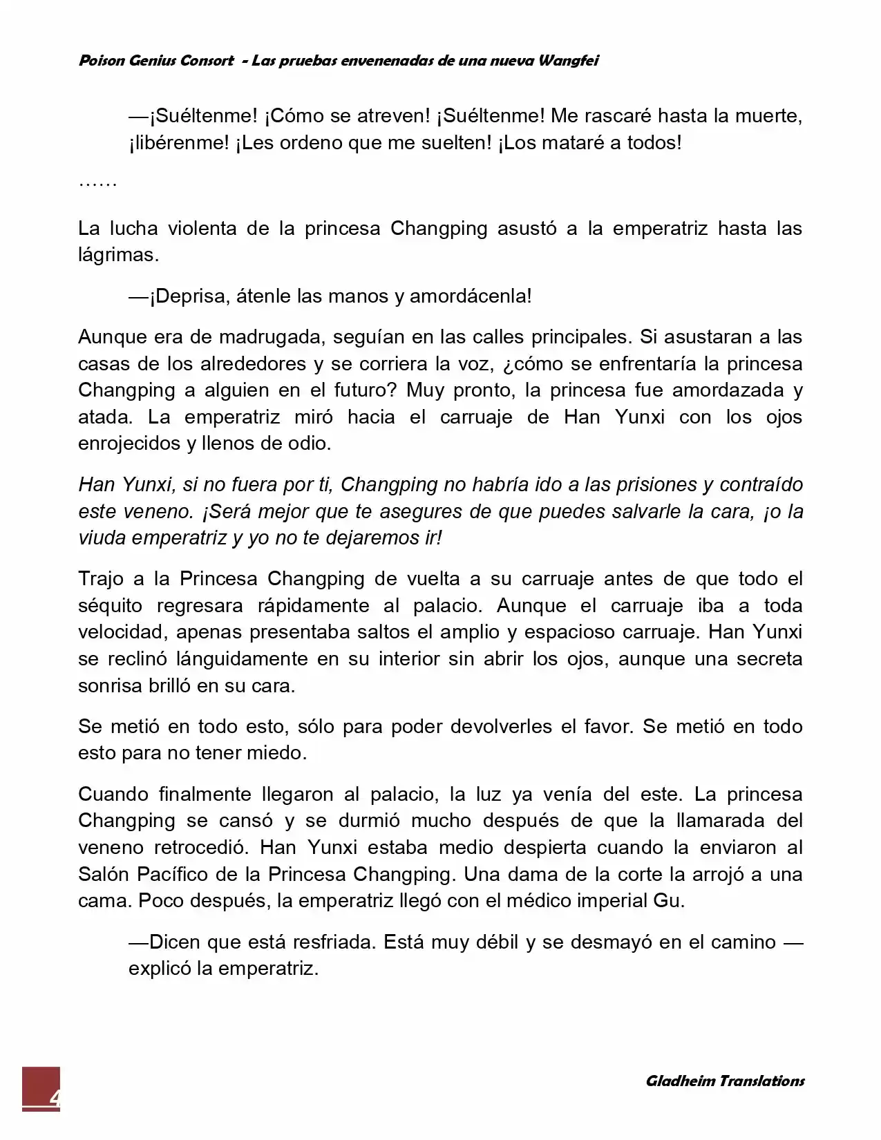 Poison Genious Consort (Novela) - Capítulo 42 - Página 4 - LectorTMOo