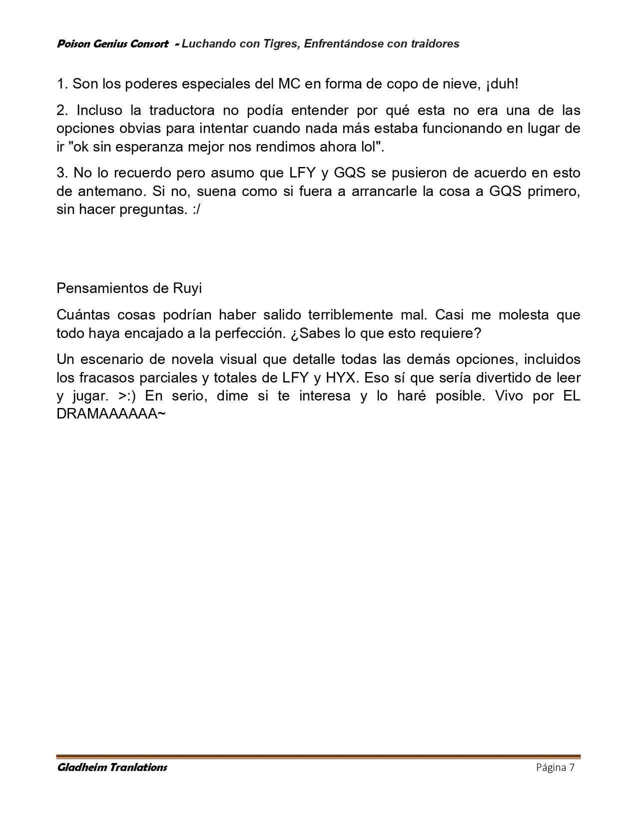 Poison Genious Consort (Novela) - Capítulo 420 - Página 7 - LectorTMOo