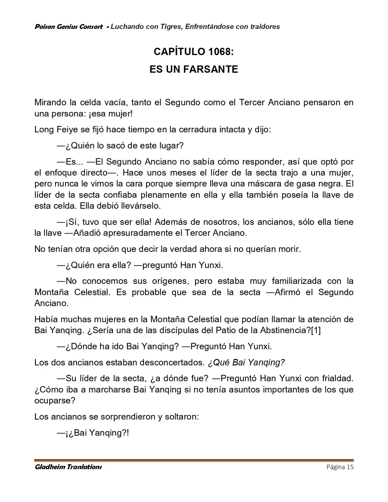 Poison Genious Consort (Novela) - Capítulo 420 - Página 15 - LectorTMOo