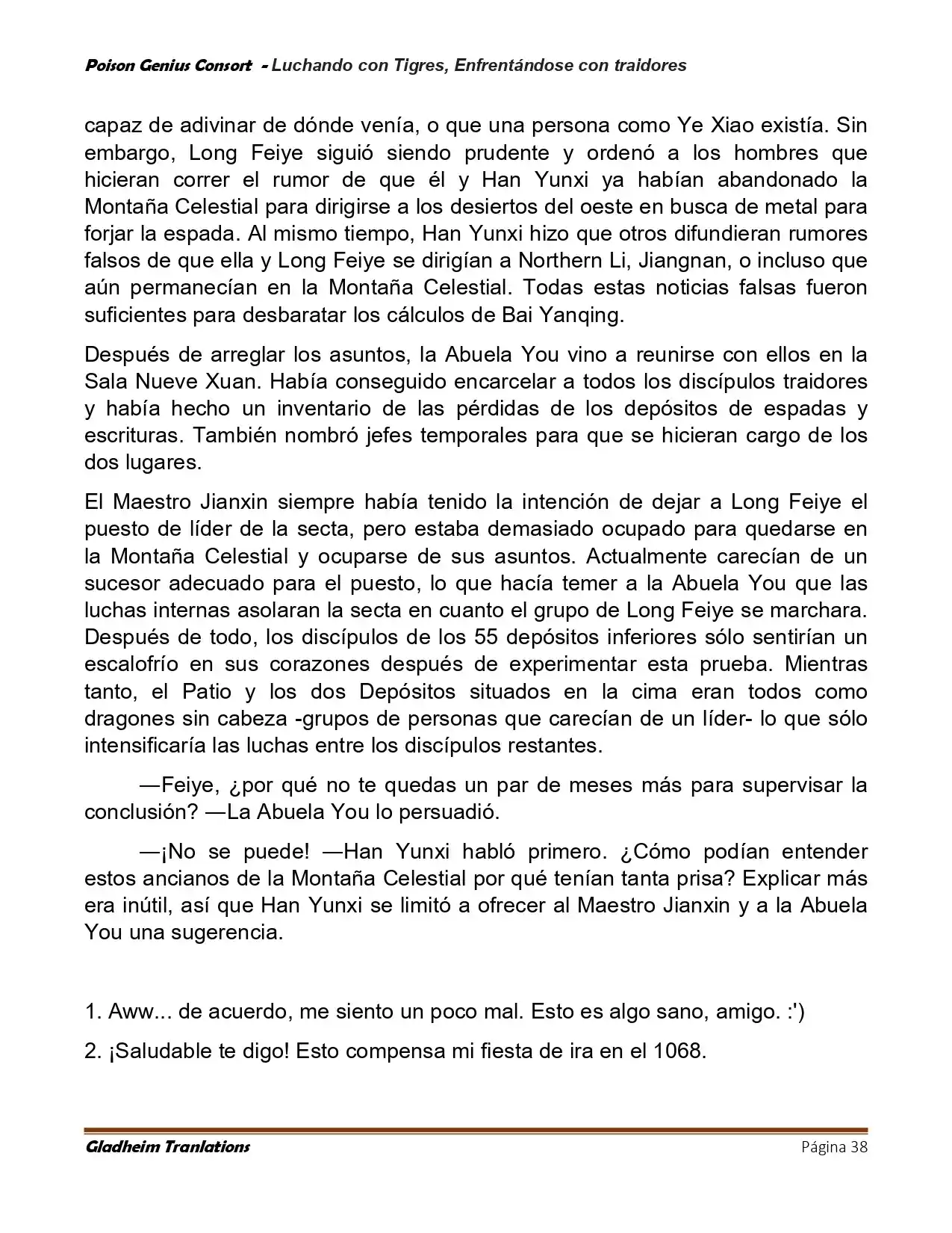 Poison Genious Consort (Novela) - Capítulo 420 - Página 38 - LectorTMOo