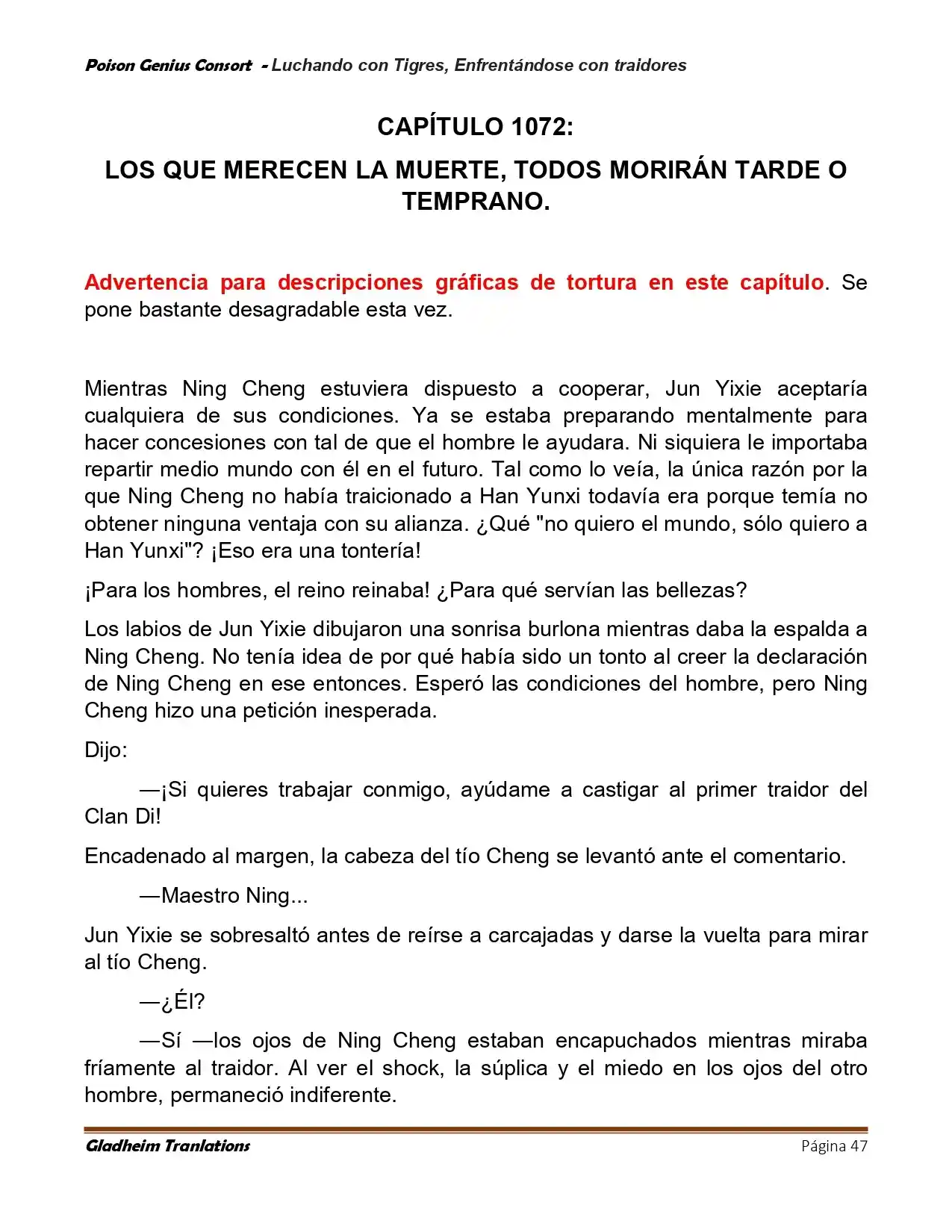 Poison Genious Consort (Novela) - Capítulo 420 - Página 47 - LectorTMOo