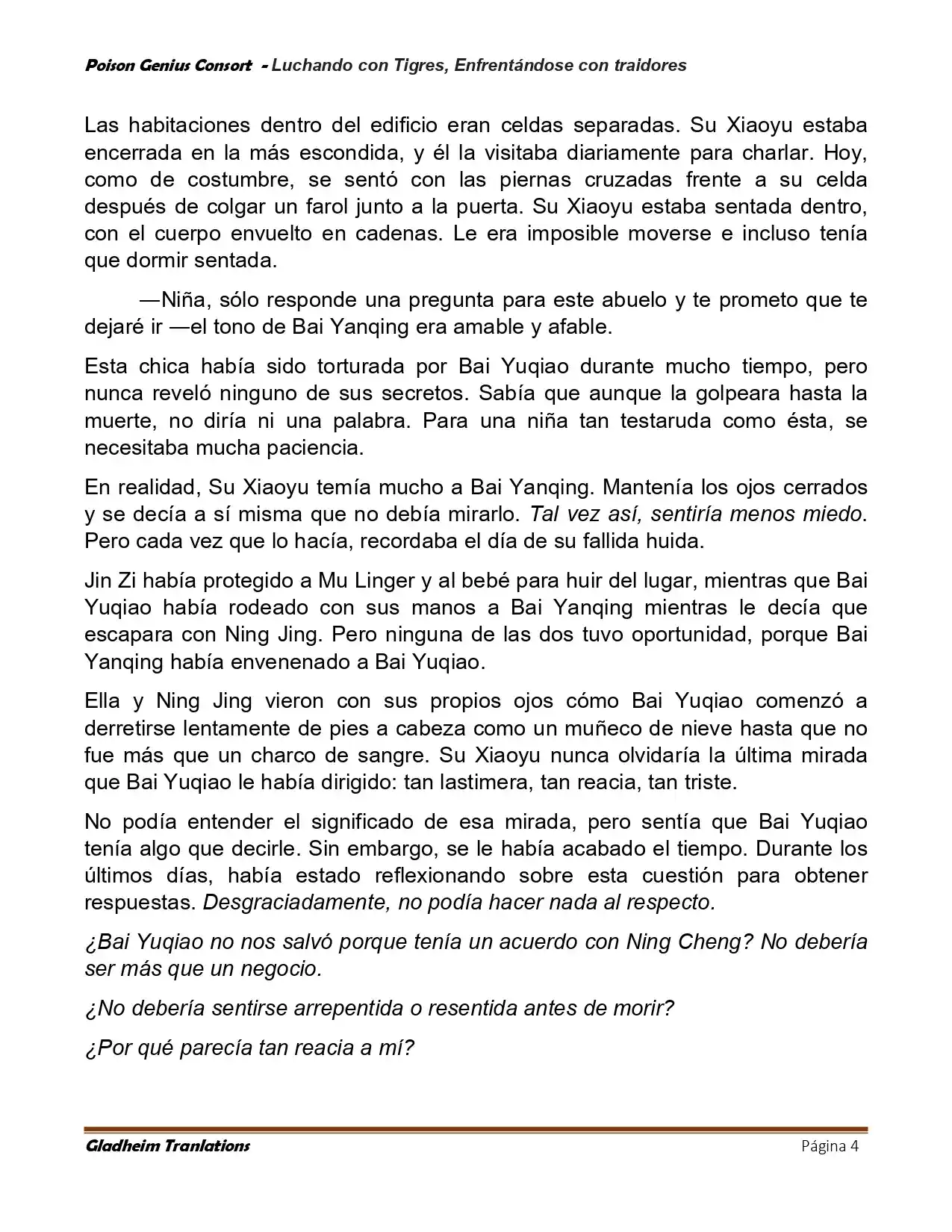 Poison Genious Consort (Novela) - Capítulo 421 - Página 4 - LectorTMOo