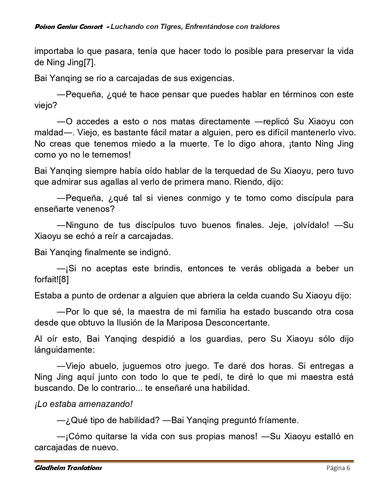 Poison Genious Consort (Novela) - Capítulo 421 - Página 6 - LectorTMOo