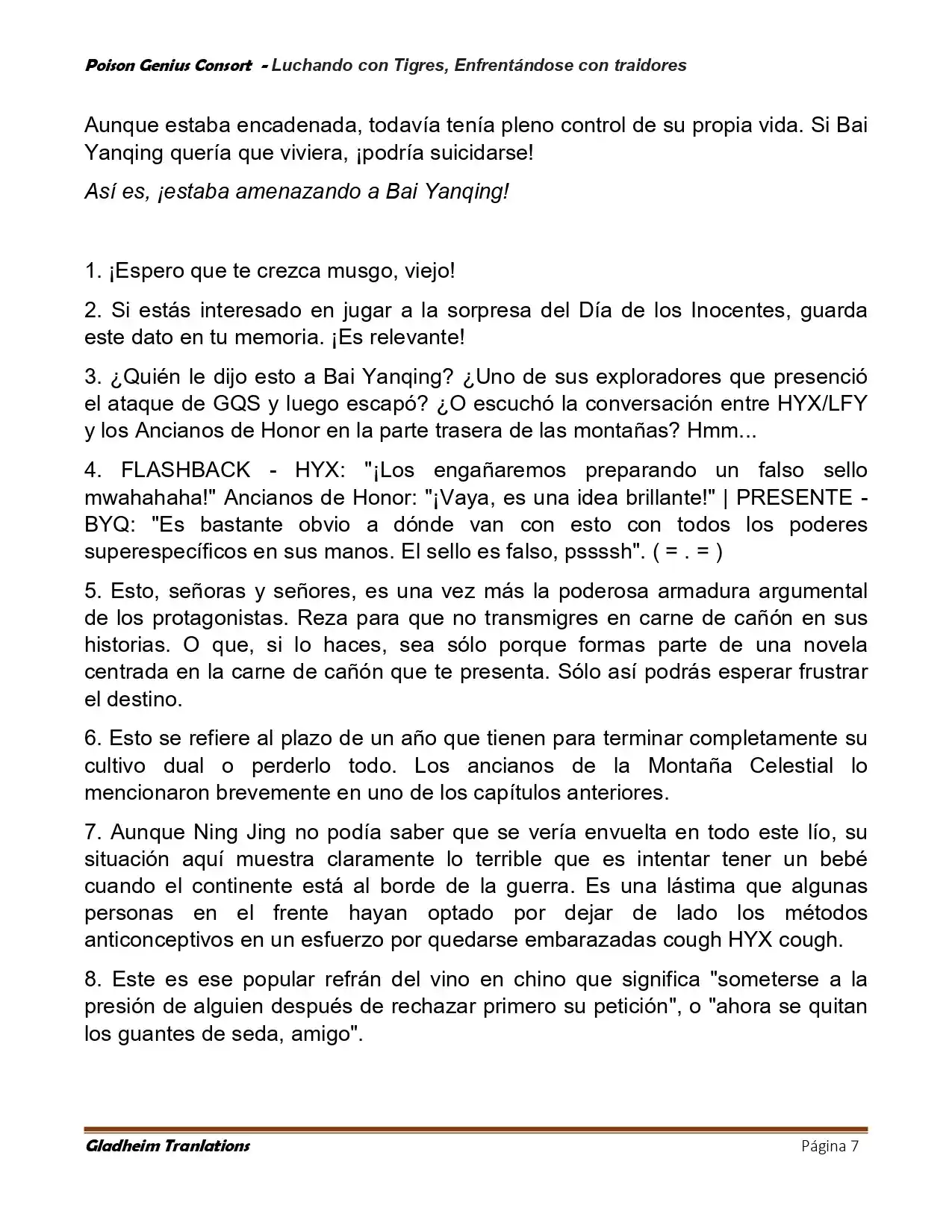 Poison Genious Consort (Novela) - Capítulo 421 - Página 7 - LectorTMOo