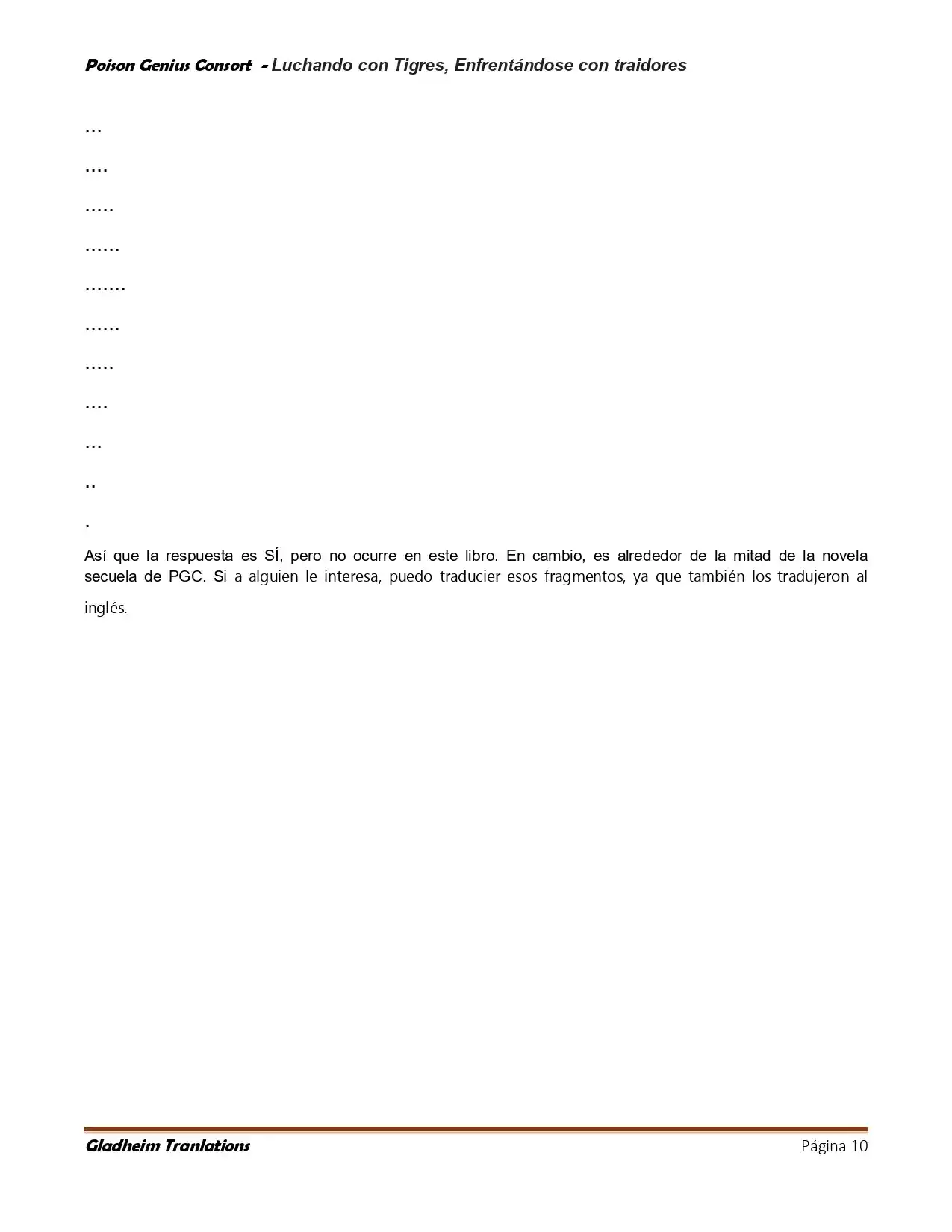 Poison Genious Consort (Novela) - Capítulo 421 - Página 10 - LectorTMOo
