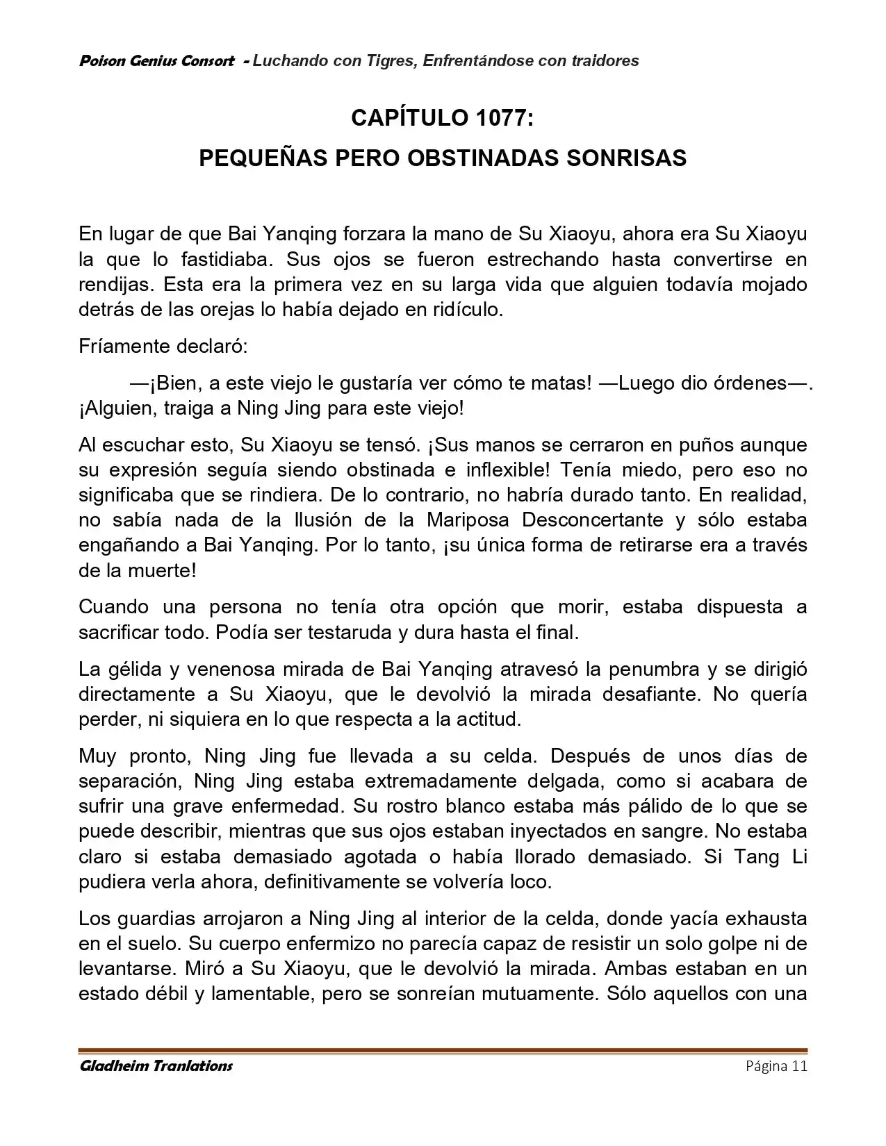 Poison Genious Consort (Novela) - Capítulo 421 - Página 11 - LectorTMOo