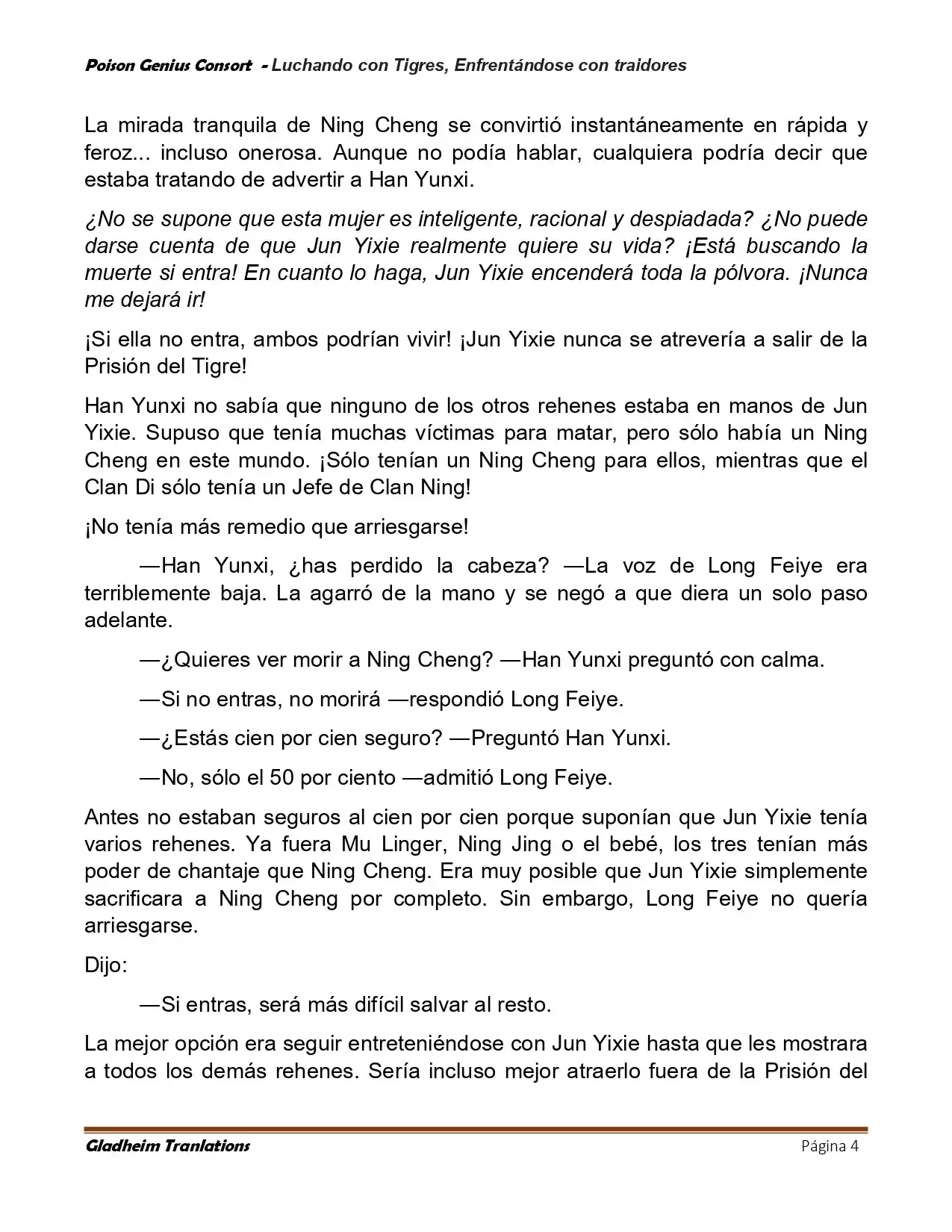 Poison Genious Consort (Novela) - Capítulo 422 - Página 4 - LectorTMOo