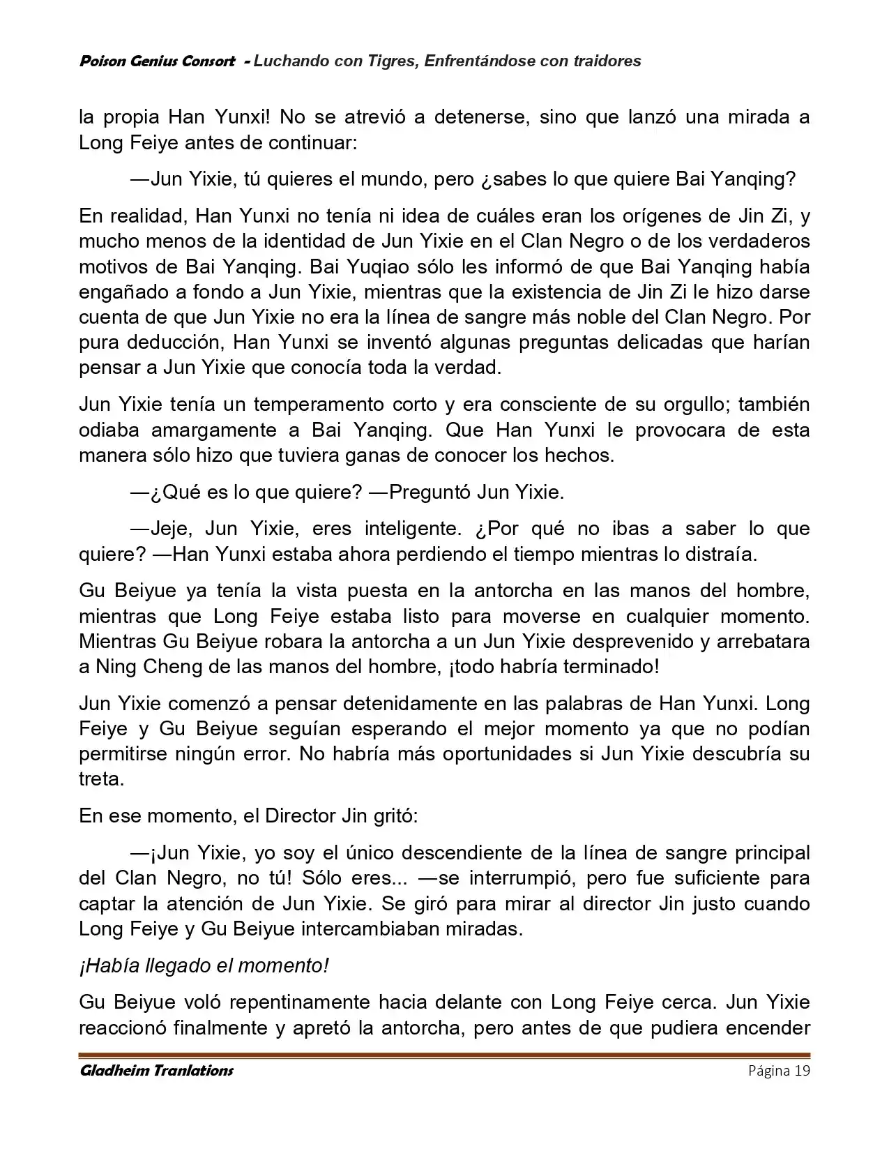 Poison Genious Consort (Novela) - Capítulo 422 - Página 19 - LectorTMOo