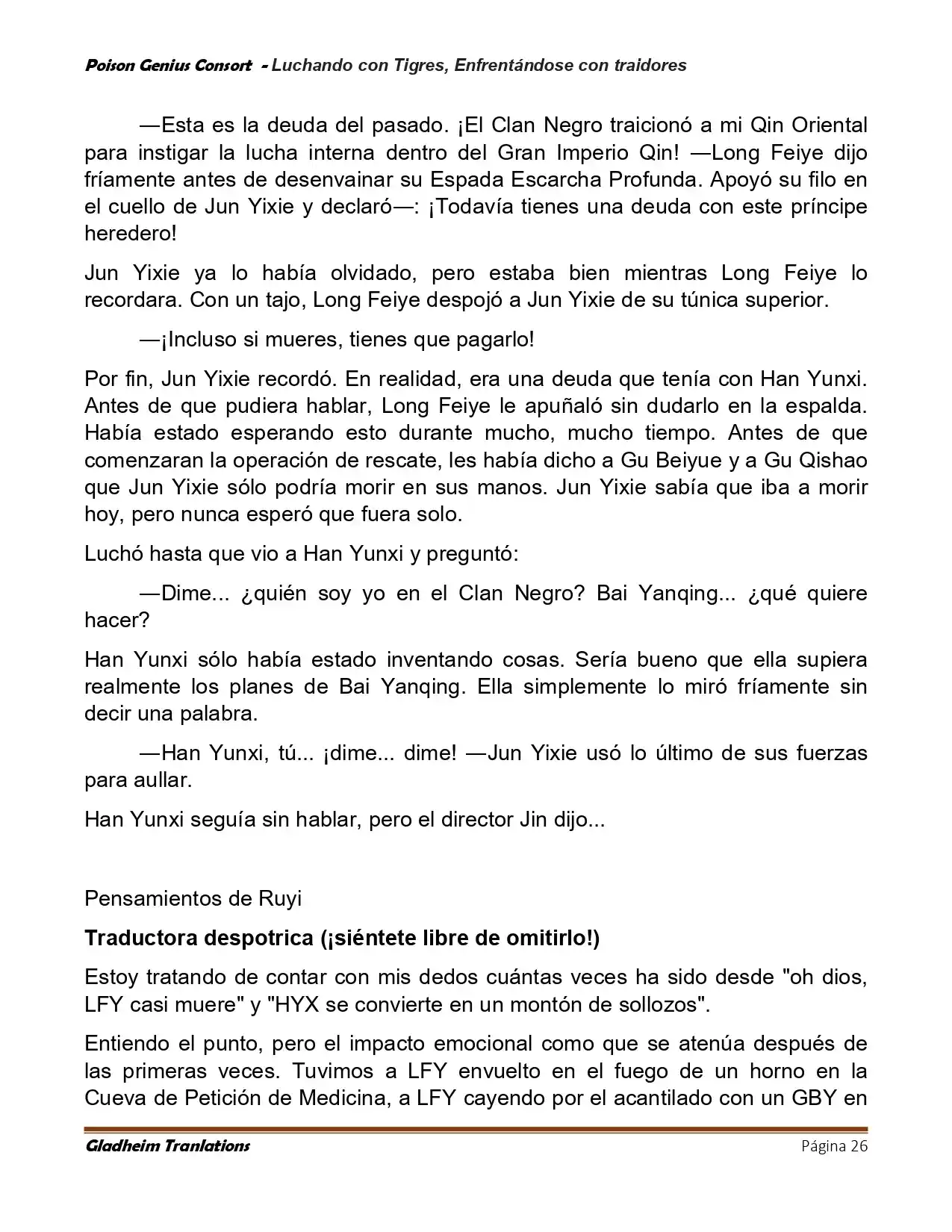 Poison Genious Consort (Novela) - Capítulo 422 - Página 26 - LectorTMOo