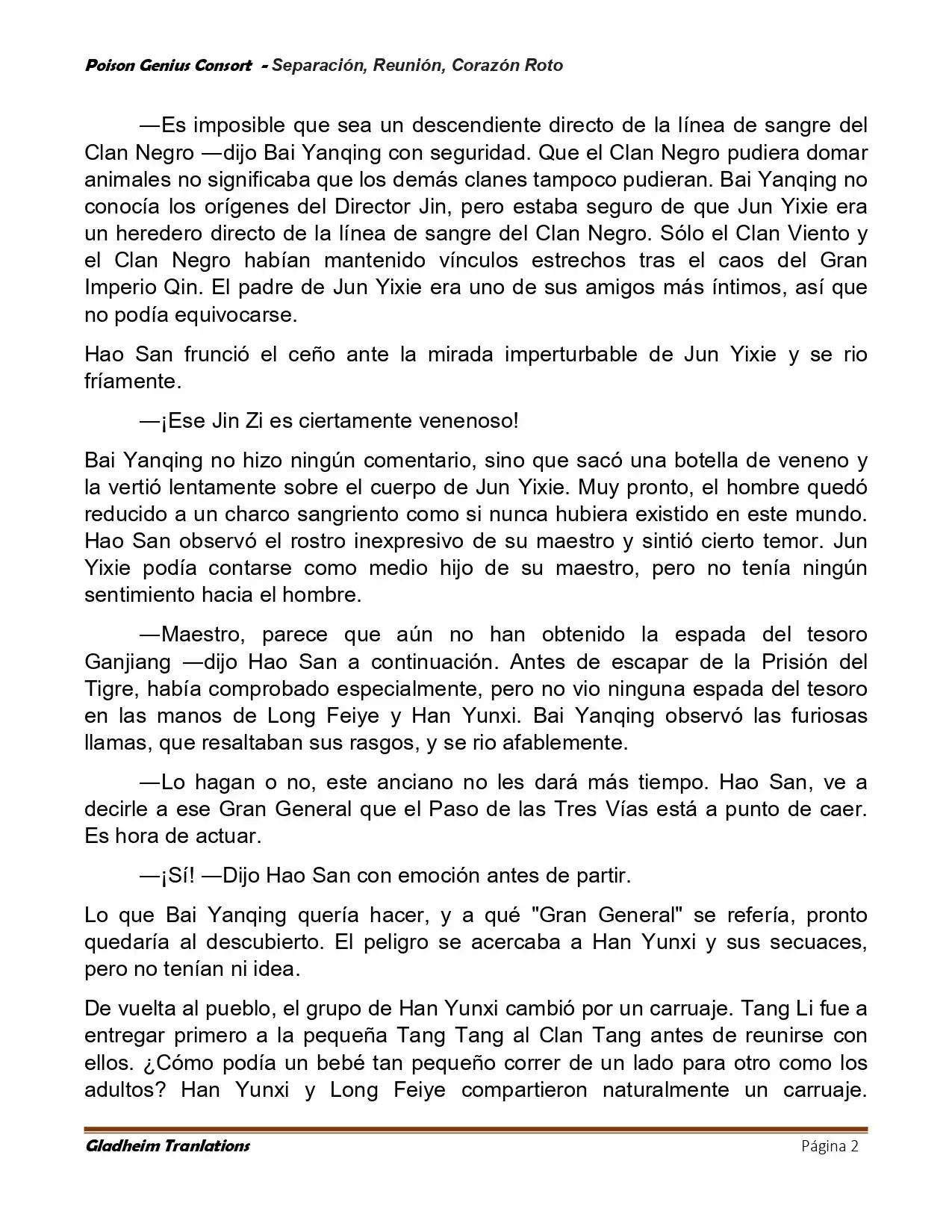 Poison Genious Consort (Novela) - Capítulo 423 - Página 2 - LectorTMOo