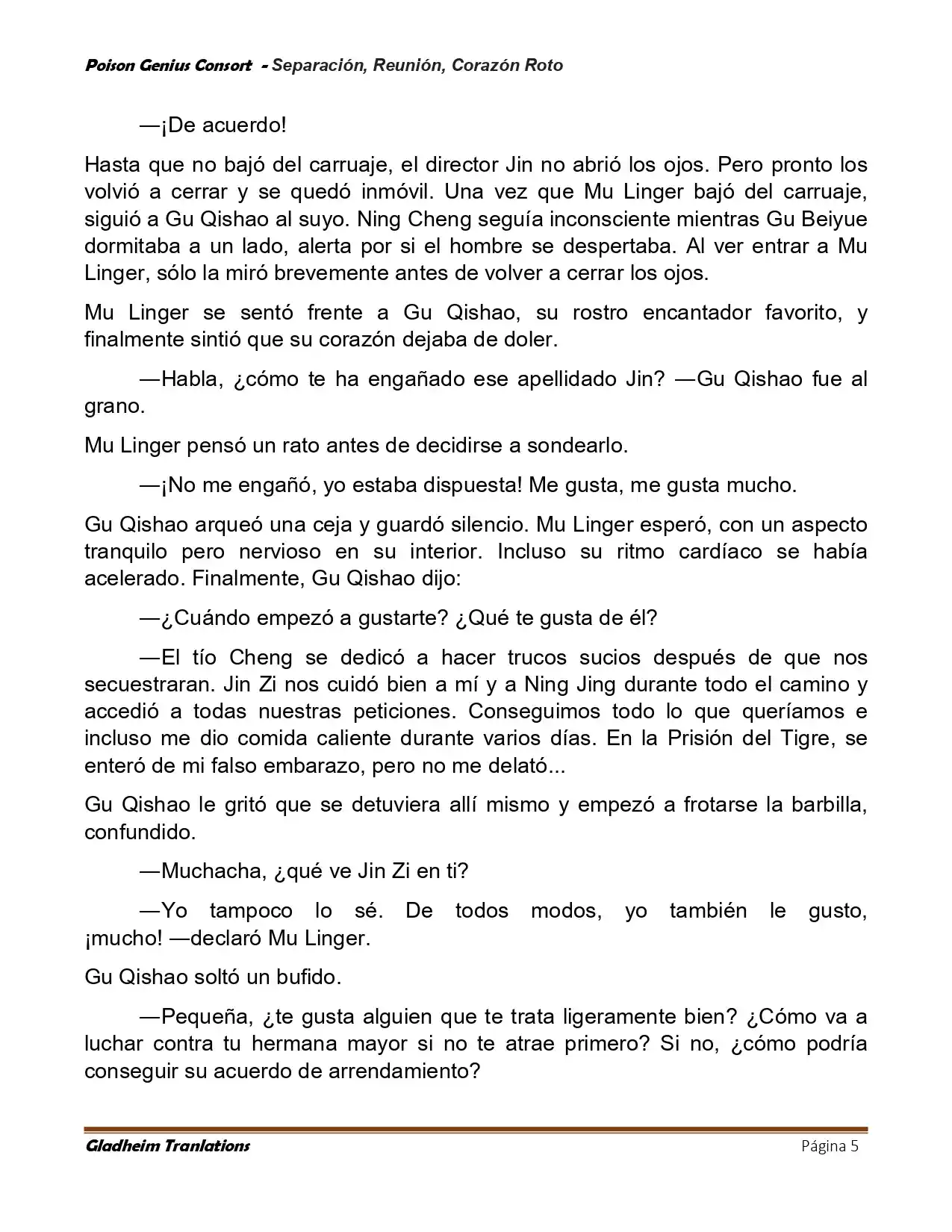 Poison Genious Consort (Novela) - Capítulo 423 - Página 5 - LectorTMOo