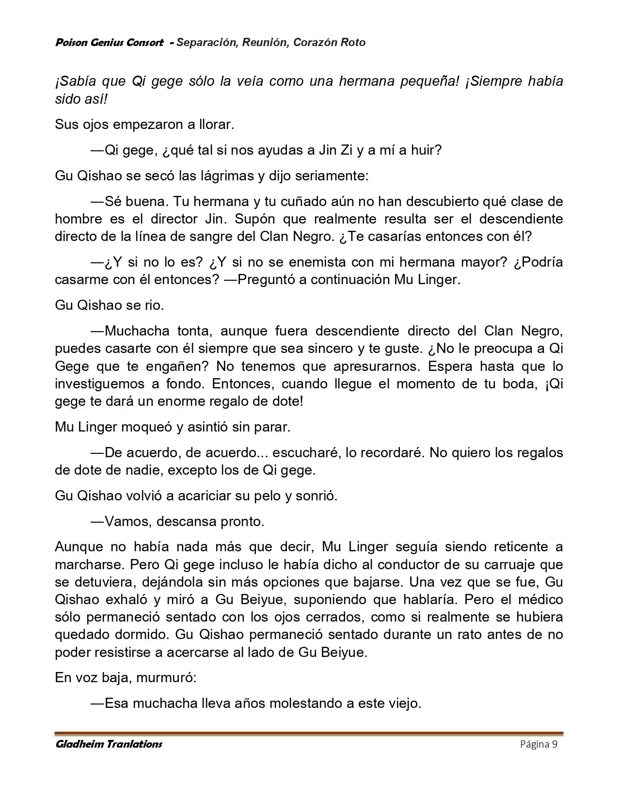 Poison Genious Consort (Novela) - Capítulo 423 - Página 9 - LectorTMOo