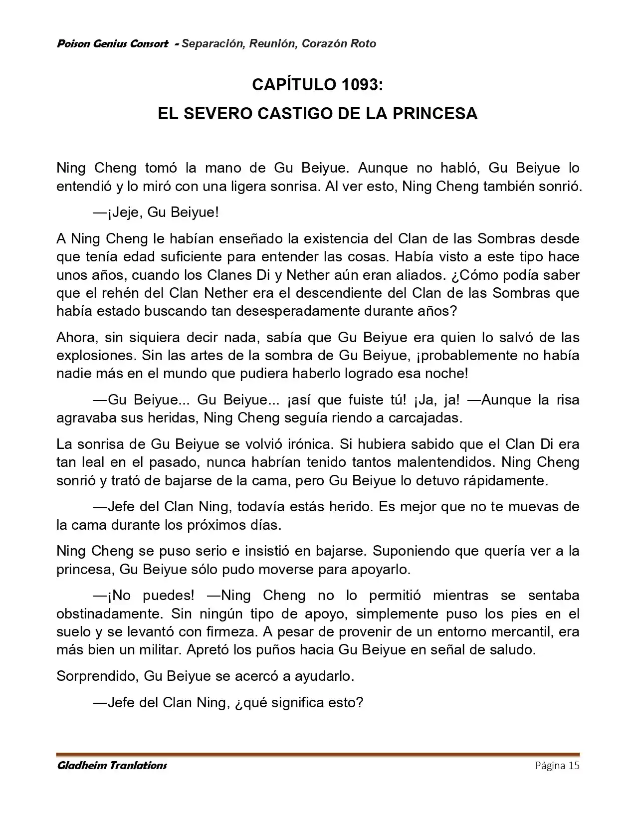 Poison Genious Consort (Novela) - Capítulo 423 - Página 15 - LectorTMOo