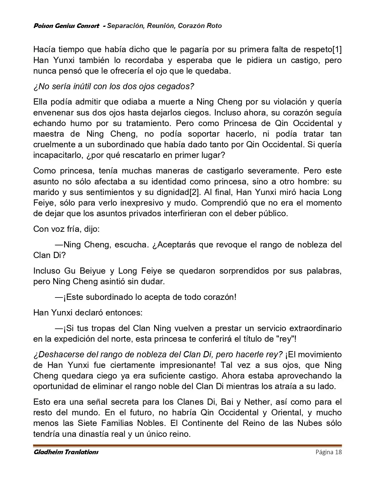 Poison Genious Consort (Novela) - Capítulo 423 - Página 18 - LectorTMOo