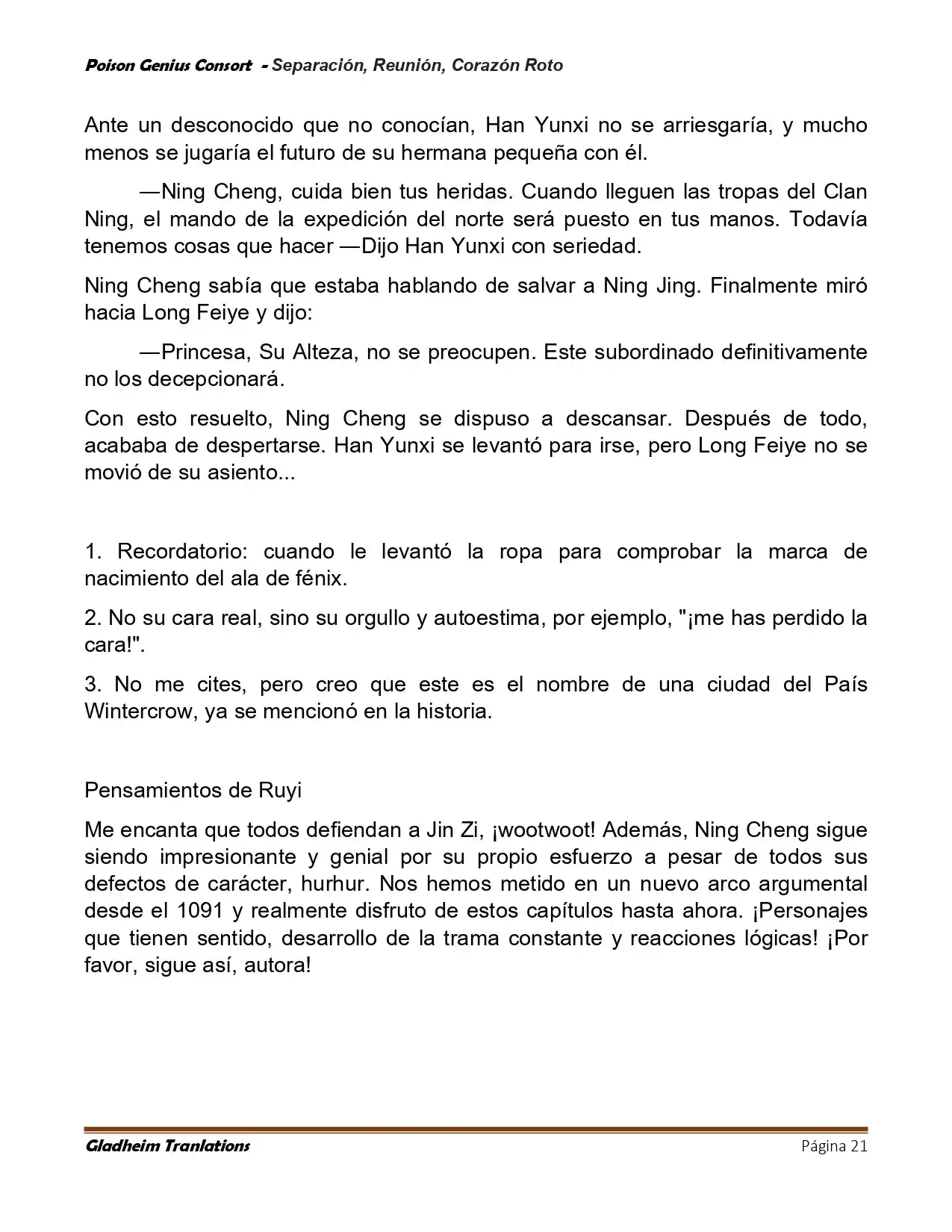 Poison Genious Consort (Novela) - Capítulo 423 - Página 21 - LectorTMOo