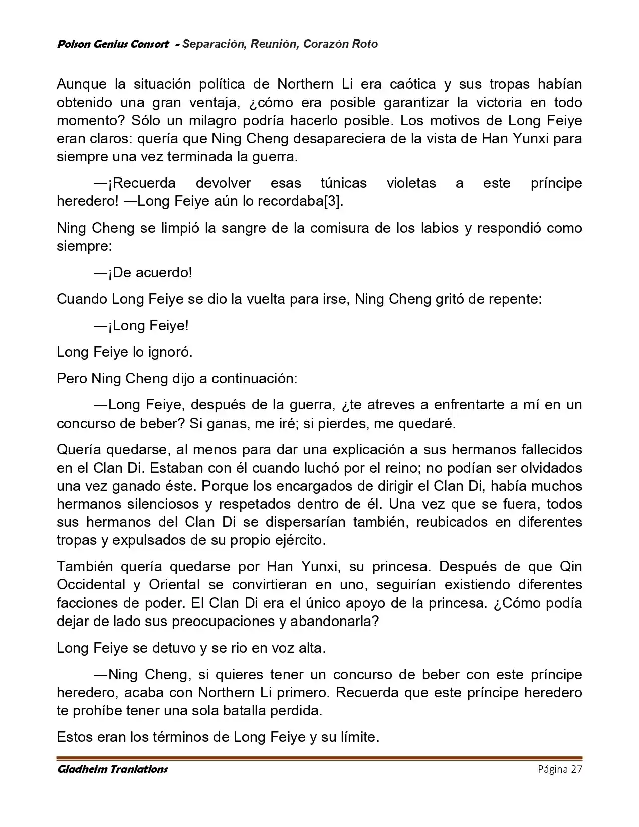 Poison Genious Consort (Novela) - Capítulo 423 - Página 27 - LectorTMOo