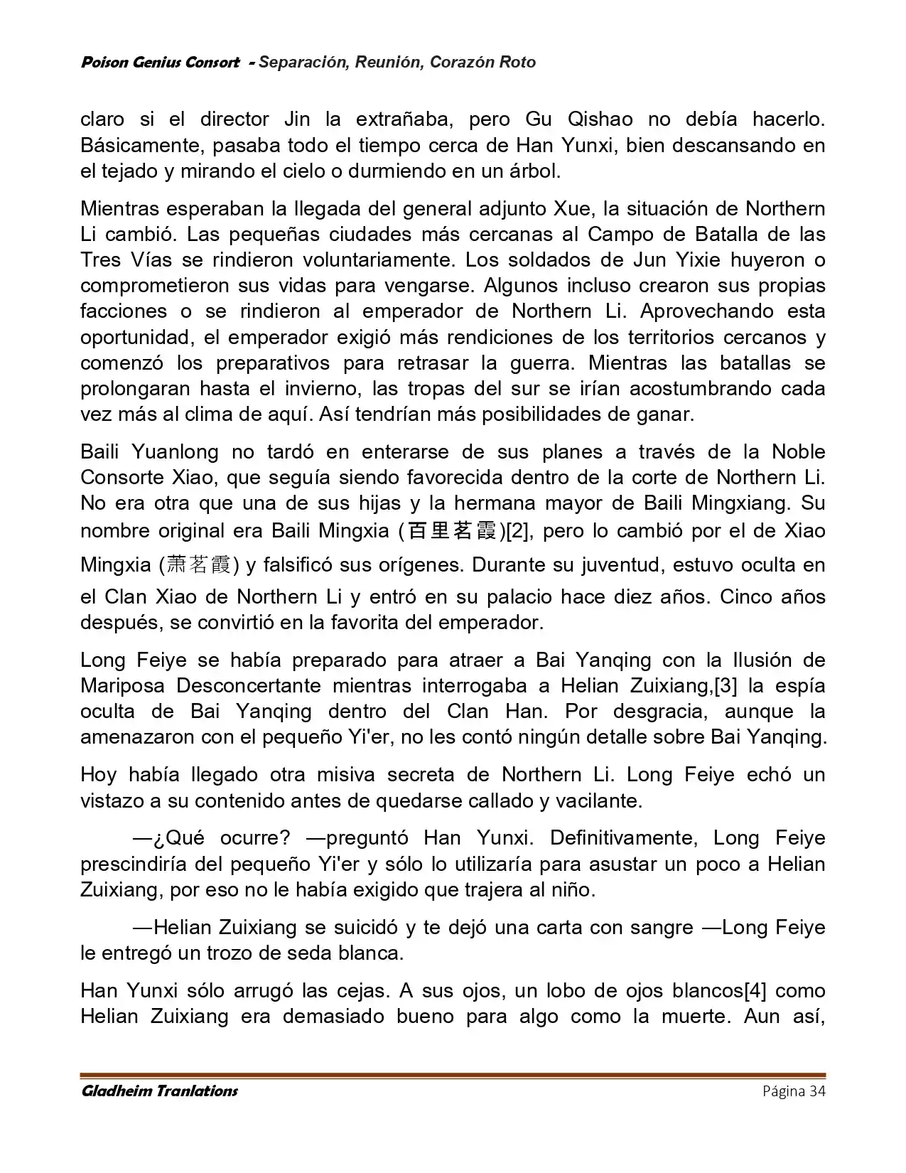 Poison Genious Consort (Novela) - Capítulo 423 - Página 34 - LectorTMOo