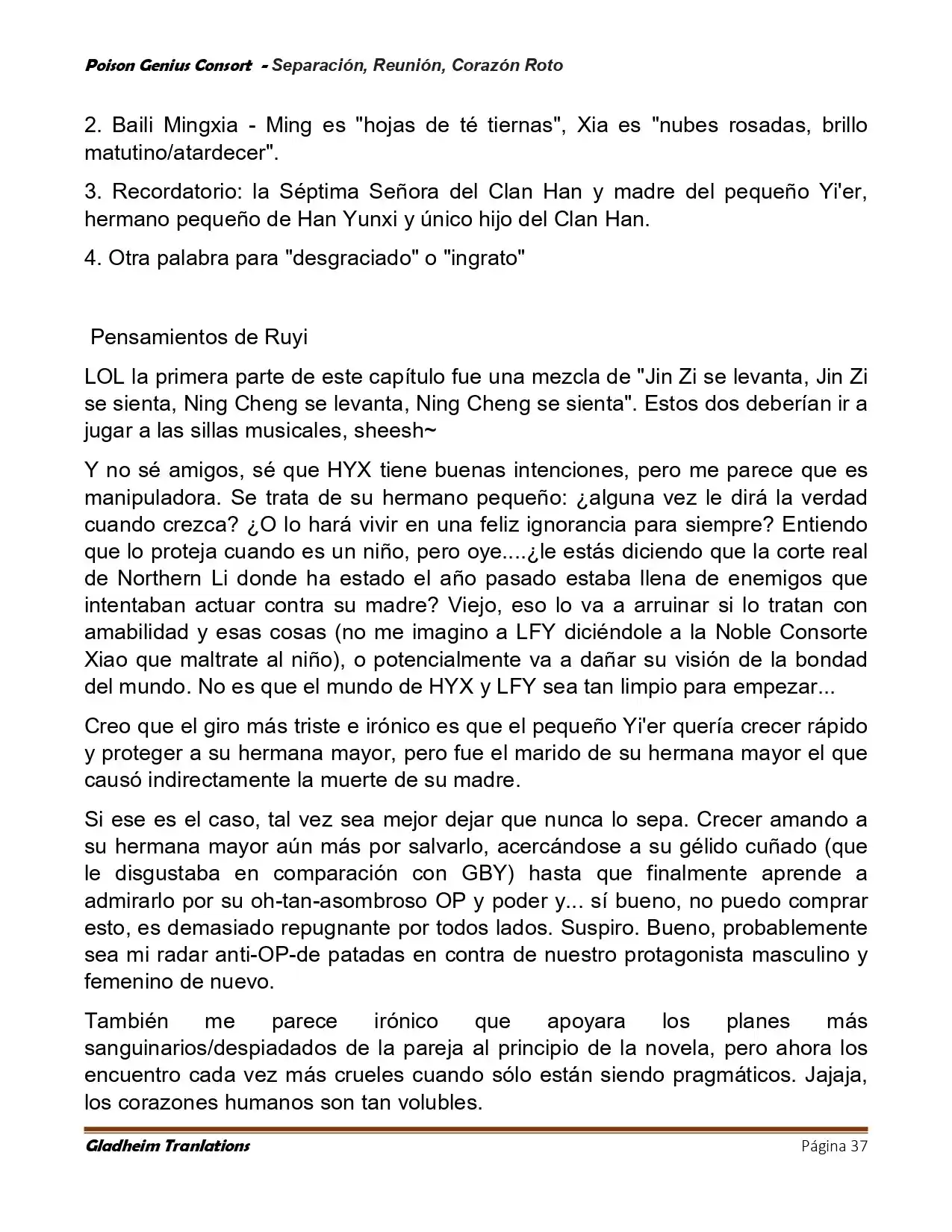 Poison Genious Consort (Novela) - Capítulo 423 - Página 37 - LectorTMOo