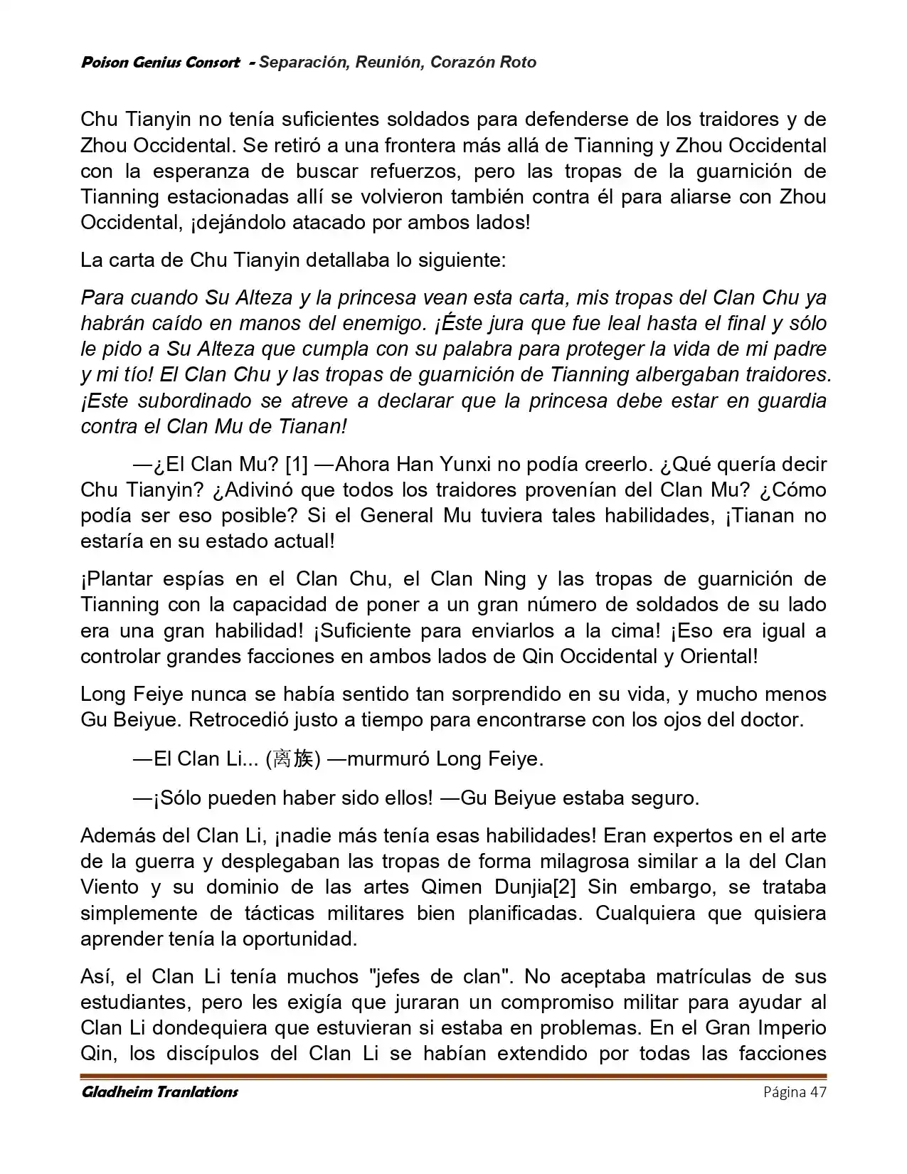 Poison Genious Consort (Novela) - Capítulo 423 - Página 47 - LectorTMOo