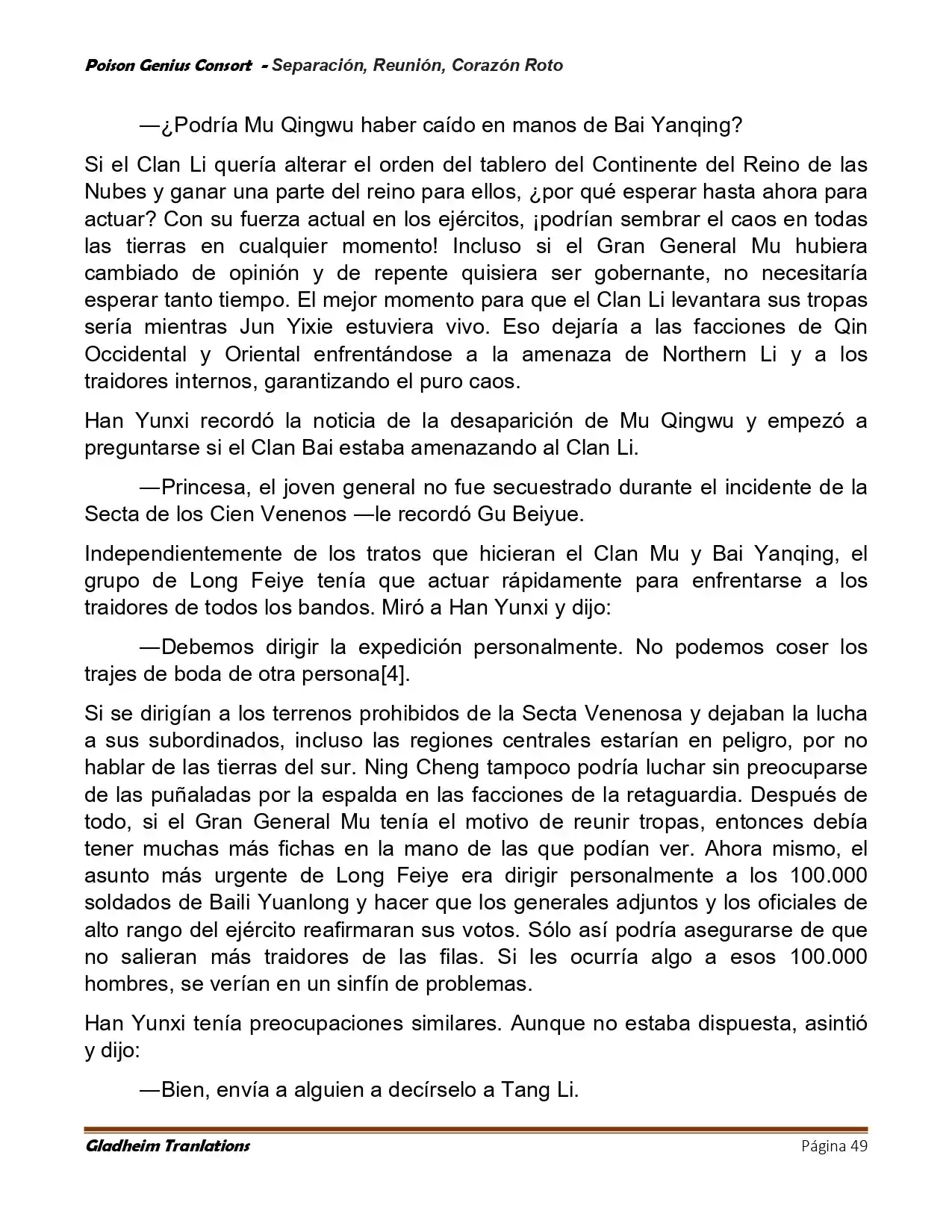 Poison Genious Consort (Novela) - Capítulo 423 - Página 49 - LectorTMOo