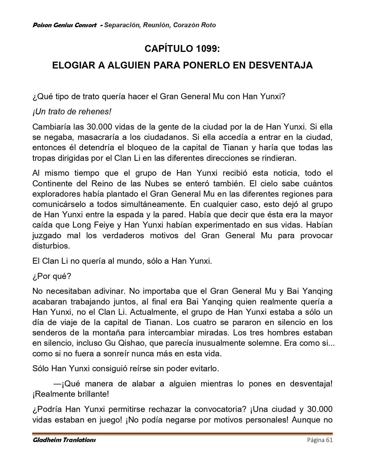 Poison Genious Consort (Novela) - Capítulo 423 - Página 61 - LectorTMOo