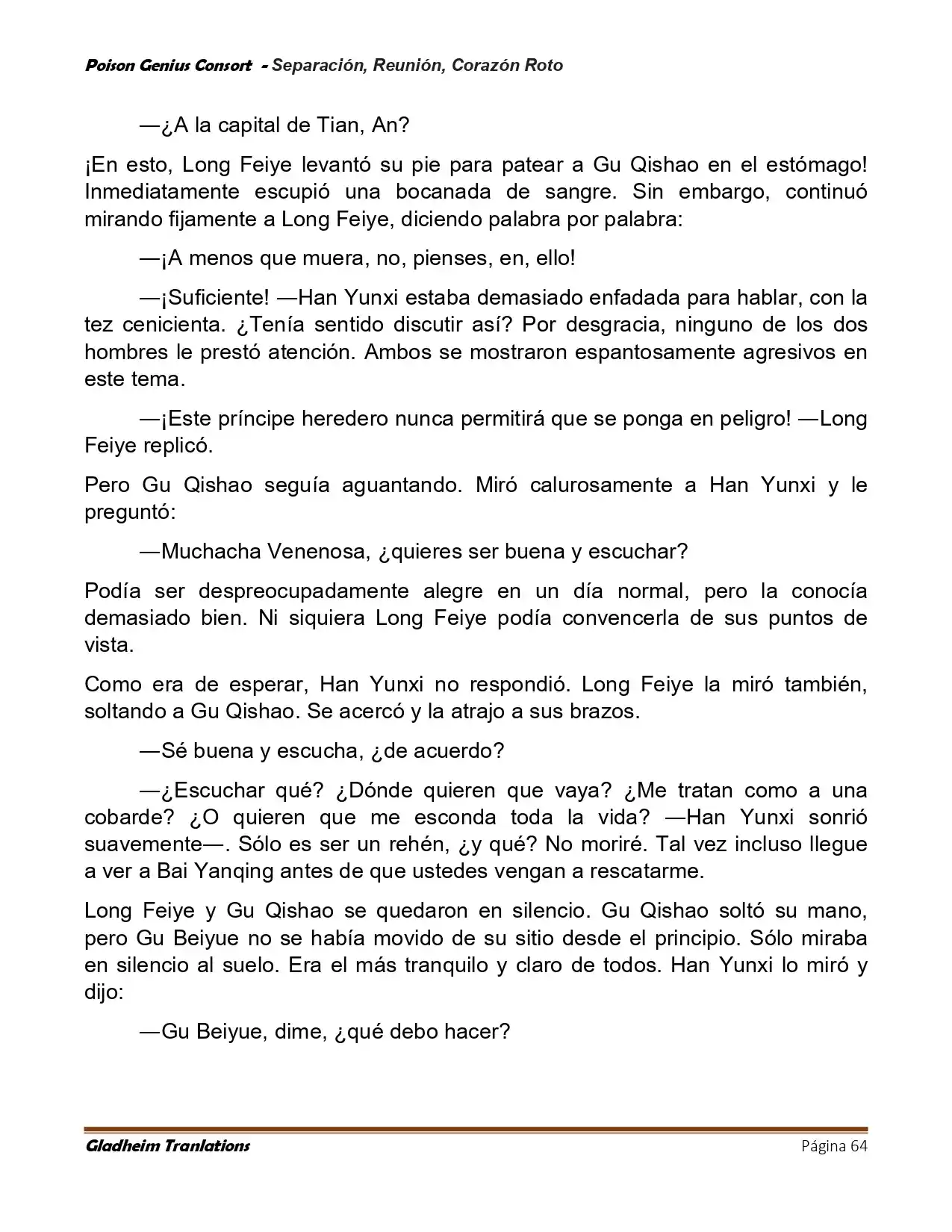 Poison Genious Consort (Novela) - Capítulo 423 - Página 64 - LectorTMOo