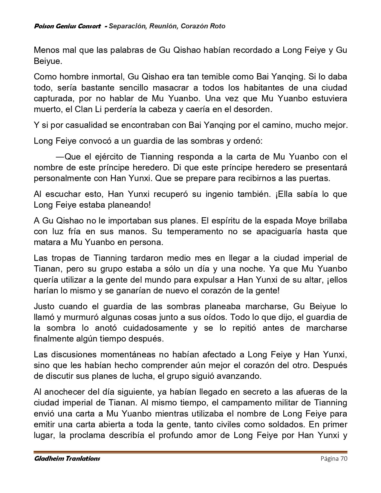 Poison Genious Consort (Novela) - Capítulo 423 - Página 70 - LectorTMOo