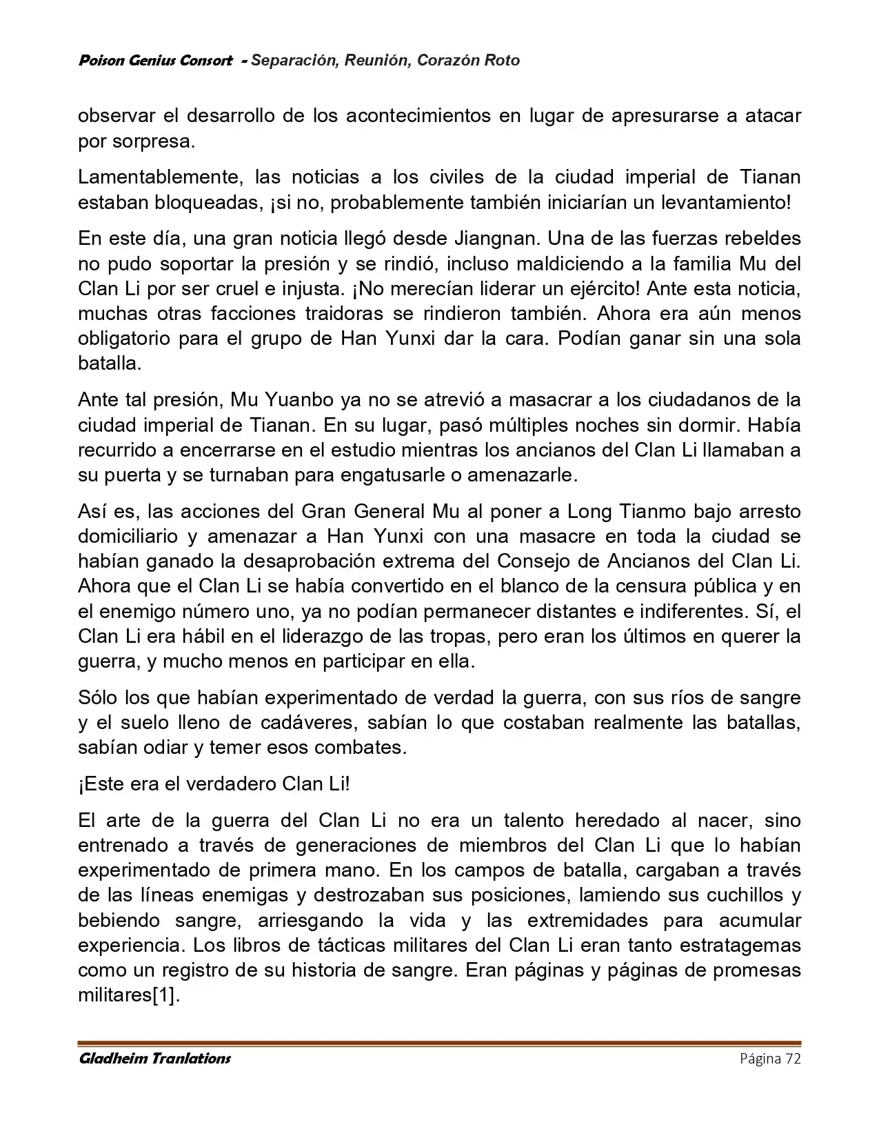 Poison Genious Consort (Novela) - Capítulo 423 - Página 72 - LectorTMOo