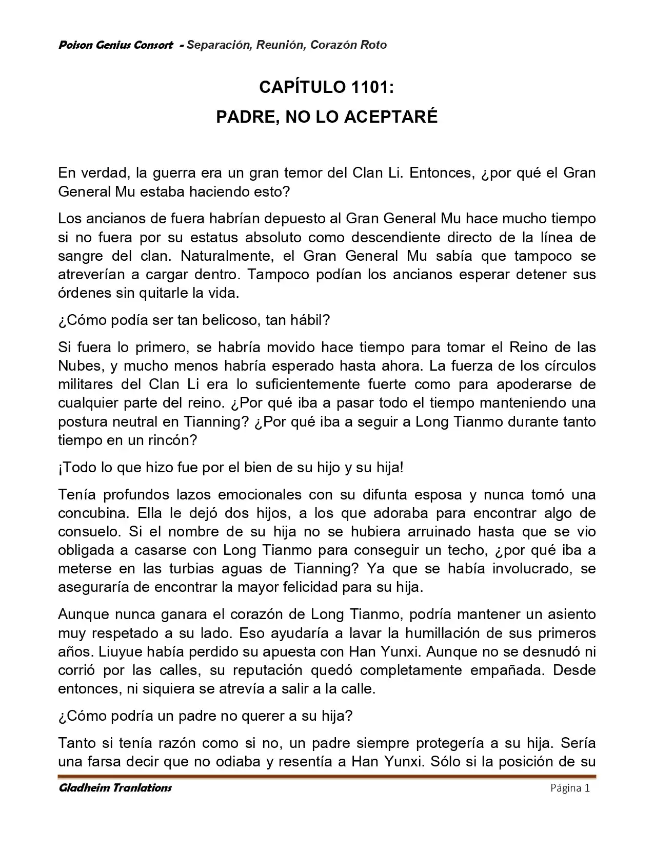 Poison Genious Consort (Novela) - Capítulo 424 - Página 1 - LectorTMOo