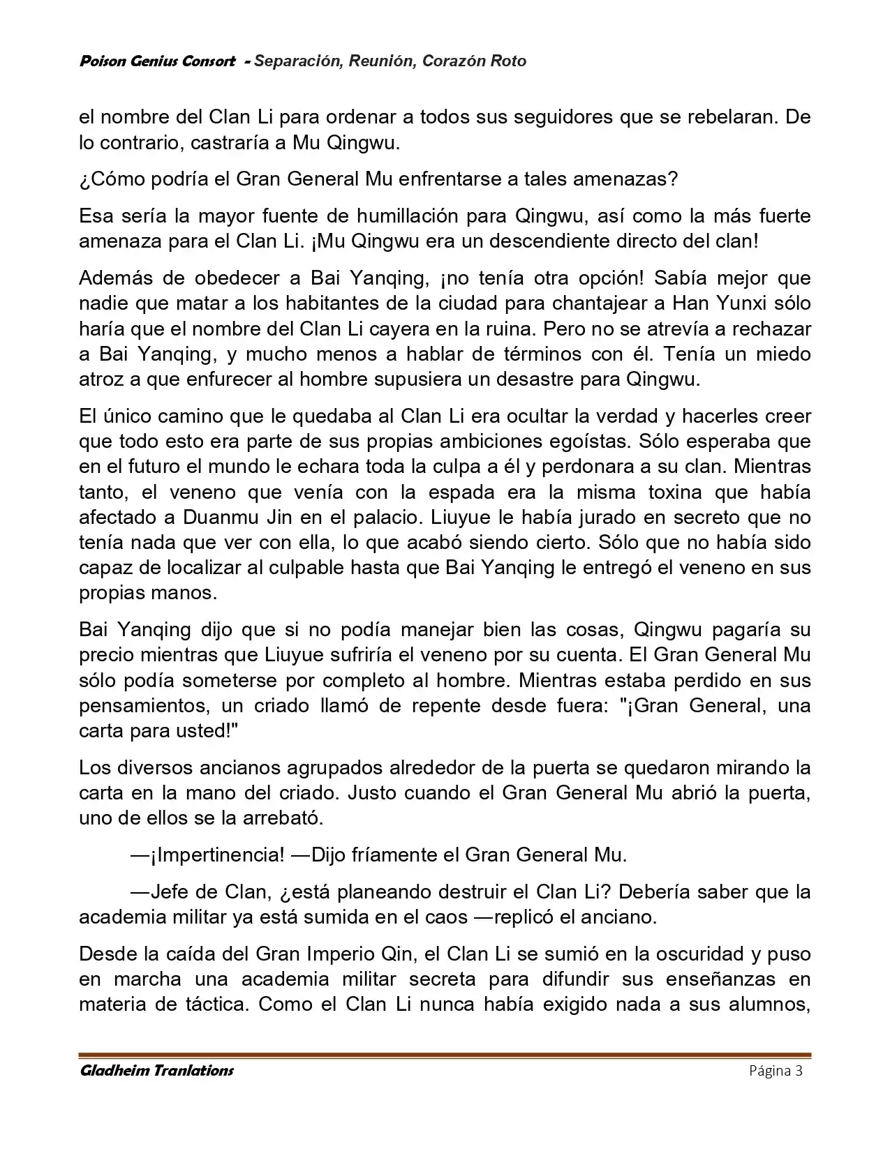 Poison Genious Consort (Novela) - Capítulo 424 - Página 3 - LectorTMOo