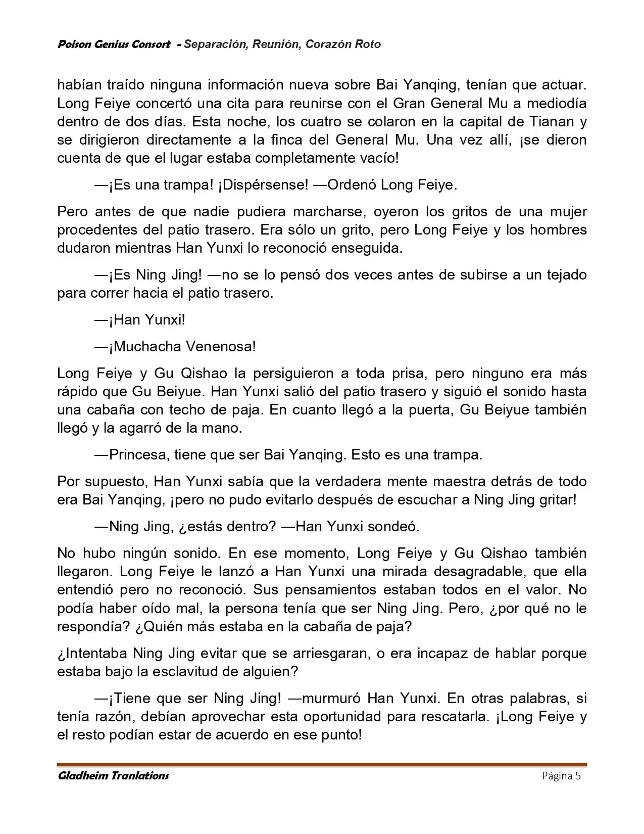 Poison Genious Consort (Novela) - Capítulo 424 - Página 5 - LectorTMOo