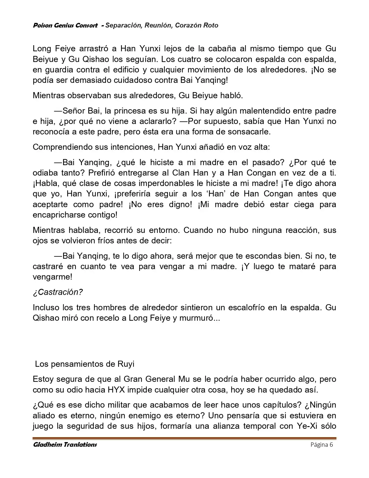 Poison Genious Consort (Novela) - Capítulo 424 - Página 6 - LectorTMOo