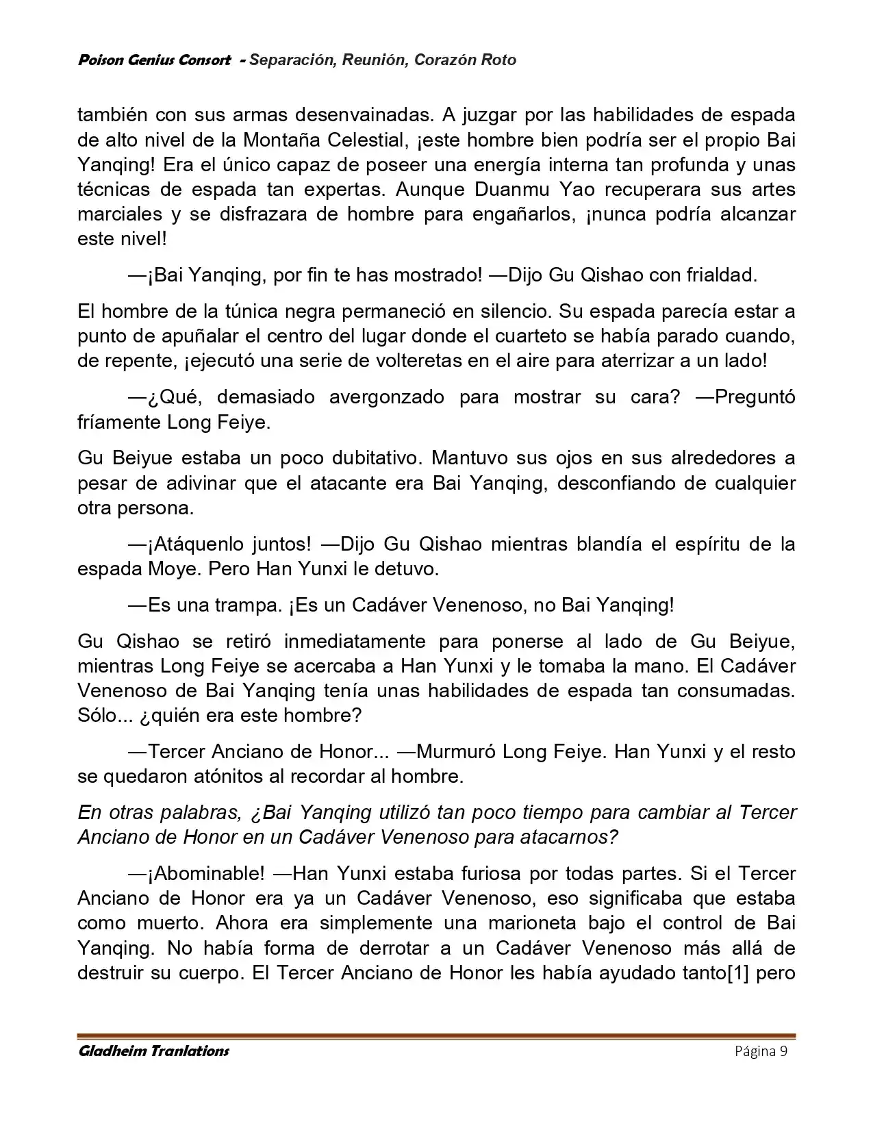 Poison Genious Consort (Novela) - Capítulo 424 - Página 9 - LectorTMOo