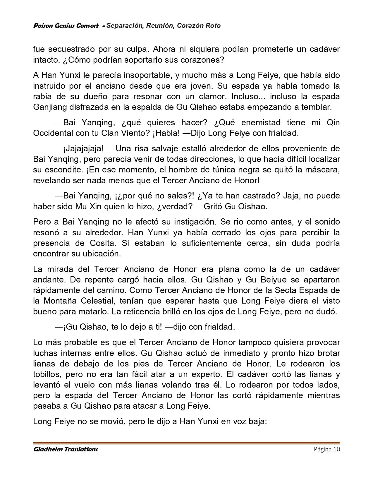 Poison Genious Consort (Novela) - Capítulo 424 - Página 10 - LectorTMOo