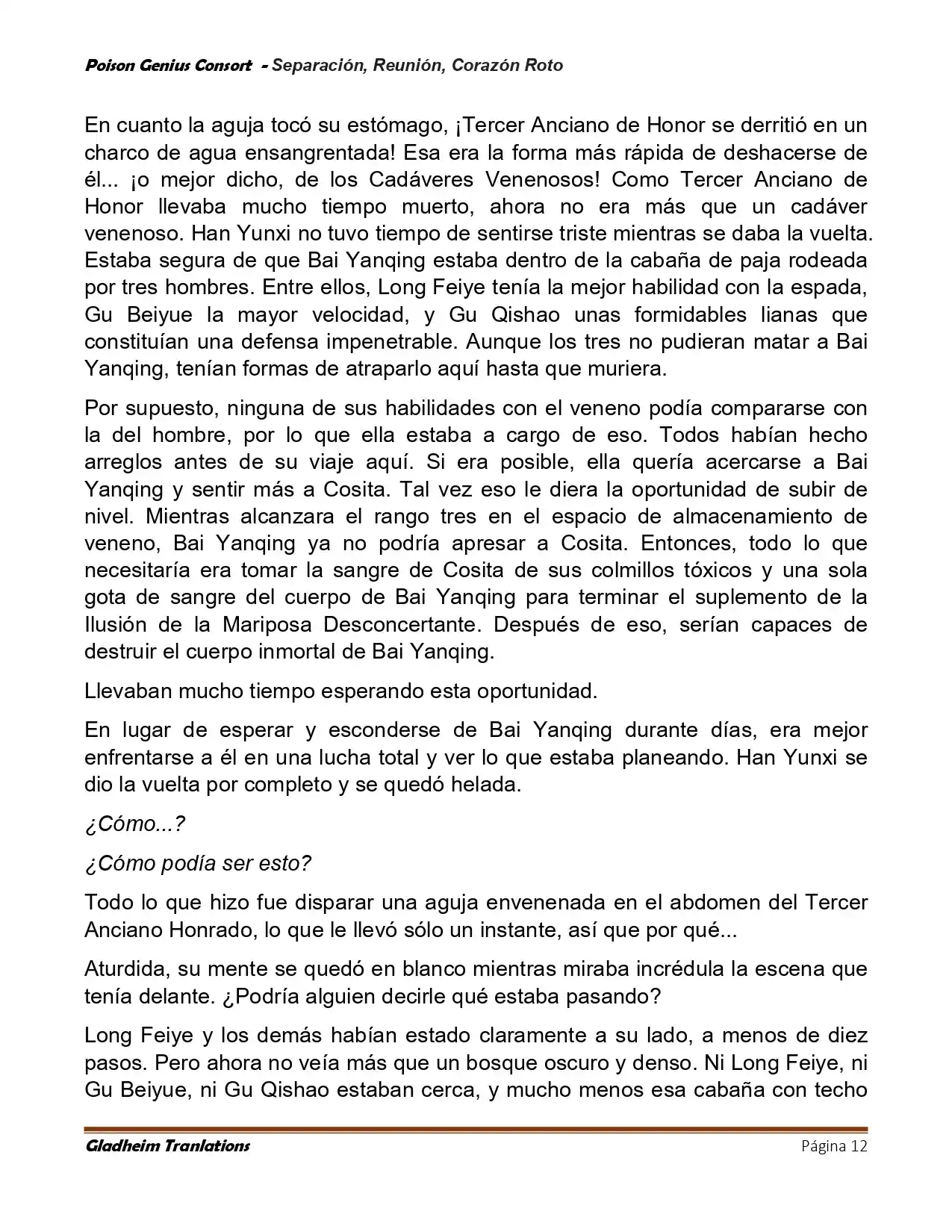 Poison Genious Consort (Novela) - Capítulo 424 - Página 12 - LectorTMOo