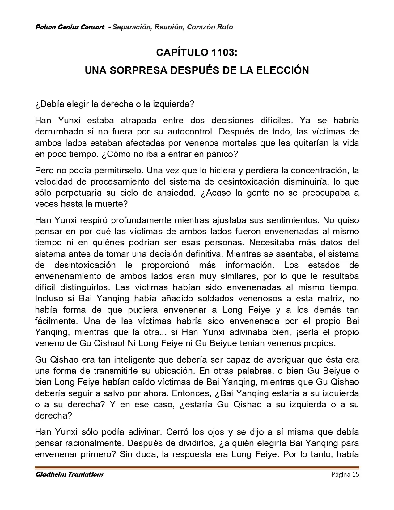 Poison Genious Consort (Novela) - Capítulo 424 - Página 15 - LectorTMOo
